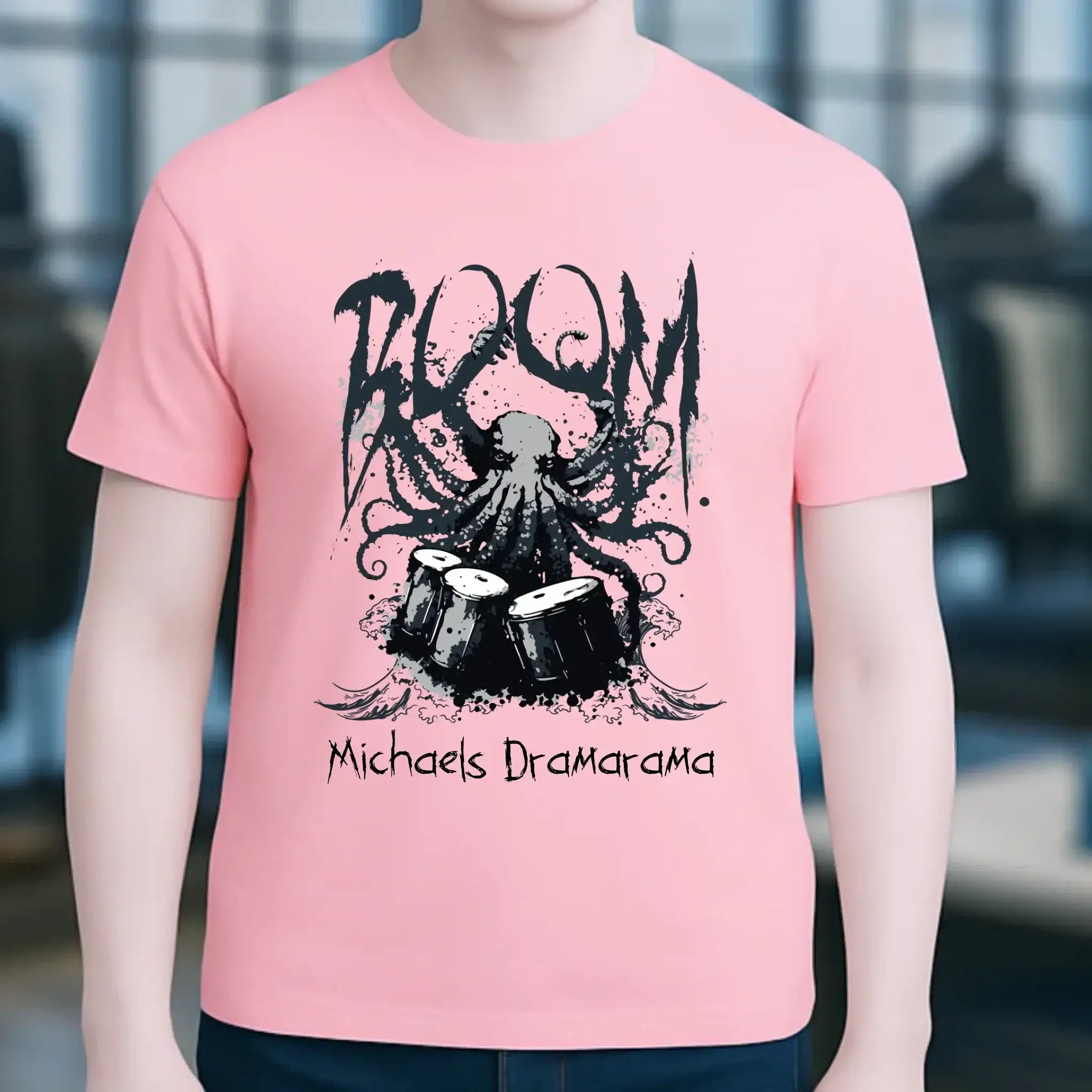 Drama Drummer Schlagzeuger + Wunschtext • Musik • Unisex Premium T-Shirt XS-5XL aus Bio-Baumwolle für Damen & Herren • Exklusivdesign • personalisiert