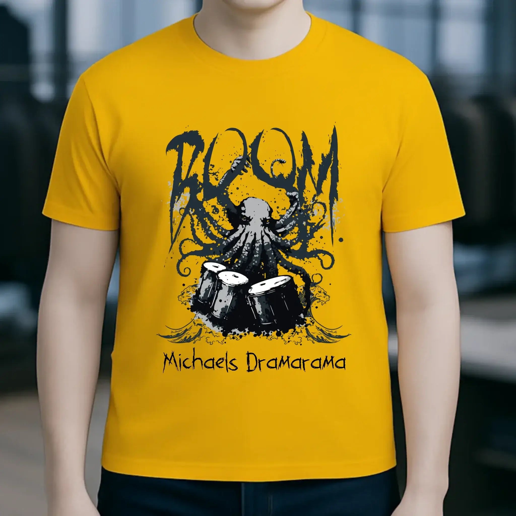 Drama Drummer Schlagzeuger + Wunschtext • Musik • Unisex Premium T-Shirt XS-5XL aus Bio-Baumwolle für Damen & Herren • Exklusivdesign • personalisiert