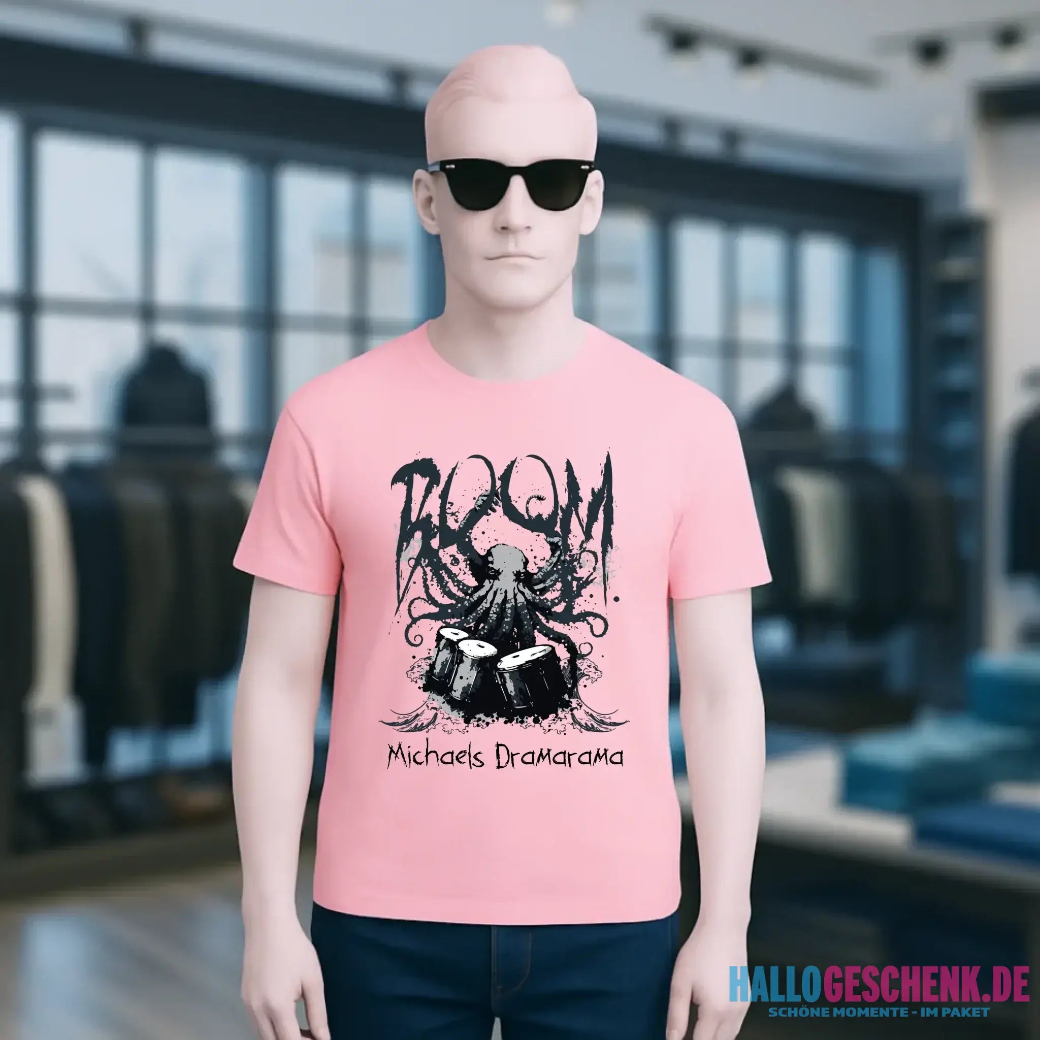Drama Drummer Schlagzeuger + Wunschtext • Musik • Unisex Premium T-Shirt XS-5XL aus Bio-Baumwolle für Damen & Herren • Exklusivdesign • personalisiert