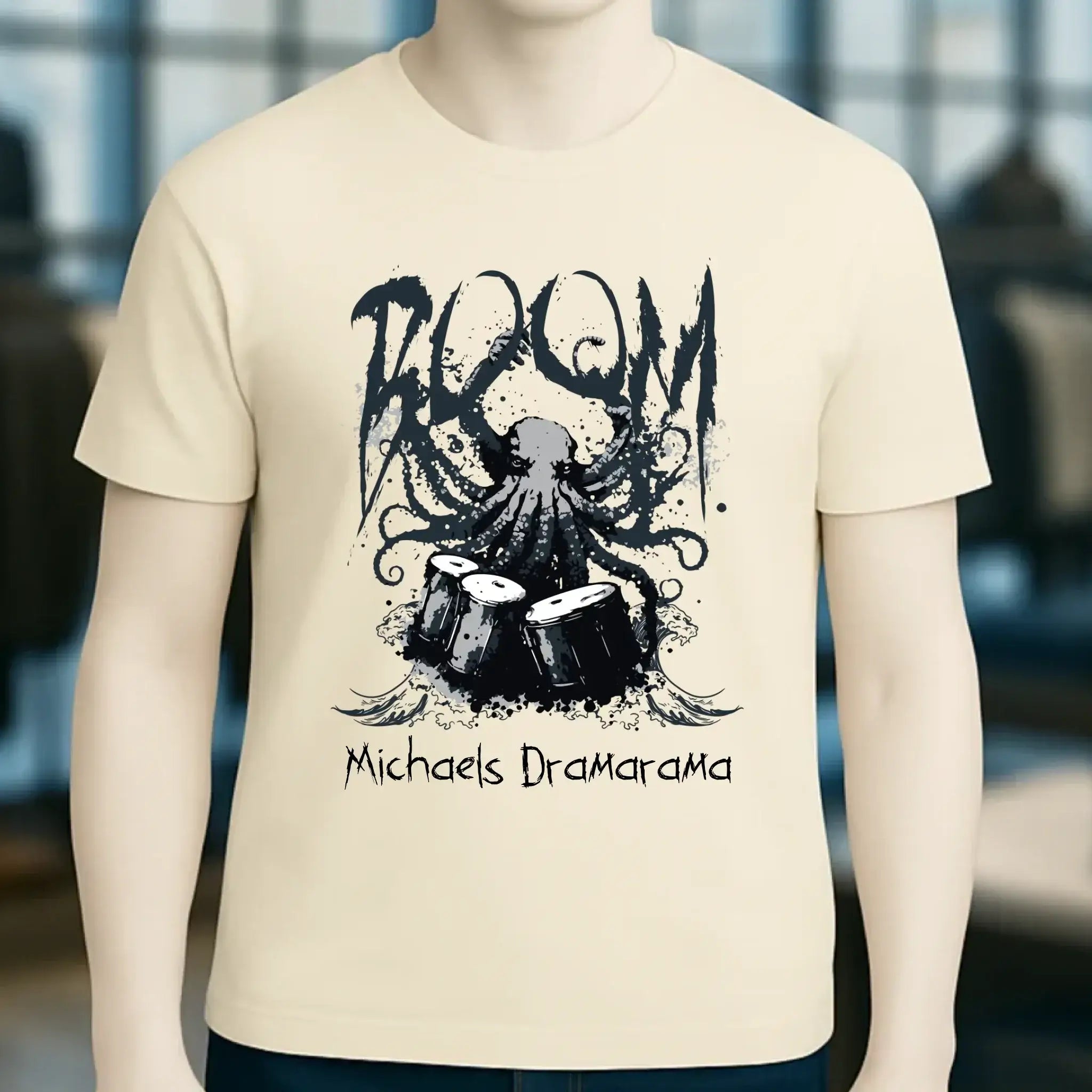 Drama Drummer Schlagzeuger + Wunschtext • Musik • Unisex Premium T-Shirt XS-5XL aus Bio-Baumwolle für Damen & Herren • Exklusivdesign • personalisiert