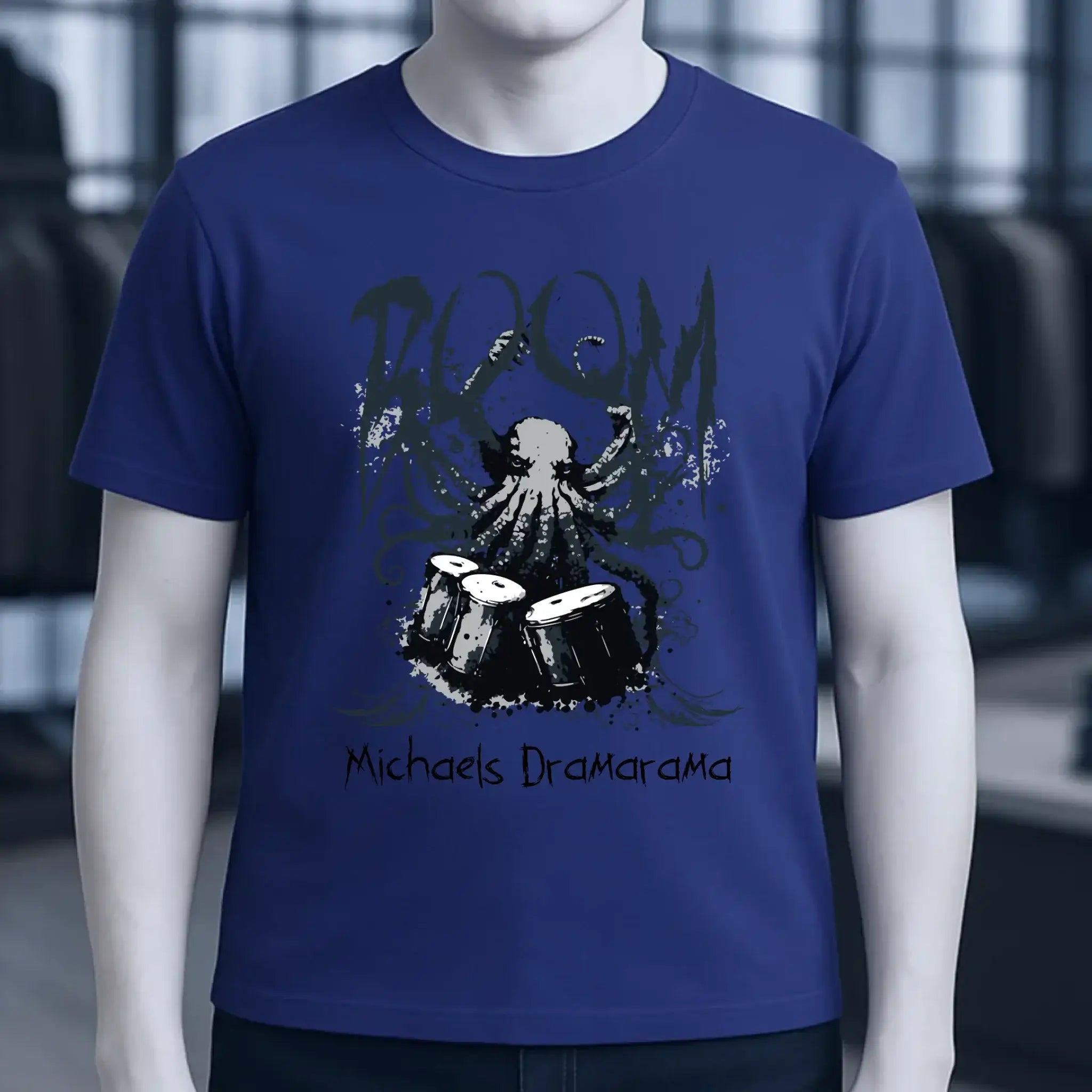 Drama Drummer Schlagzeuger + Wunschtext • Musik • Unisex Premium T-Shirt XS-5XL aus Bio-Baumwolle für Damen & Herren • Exklusivdesign • personalisiert