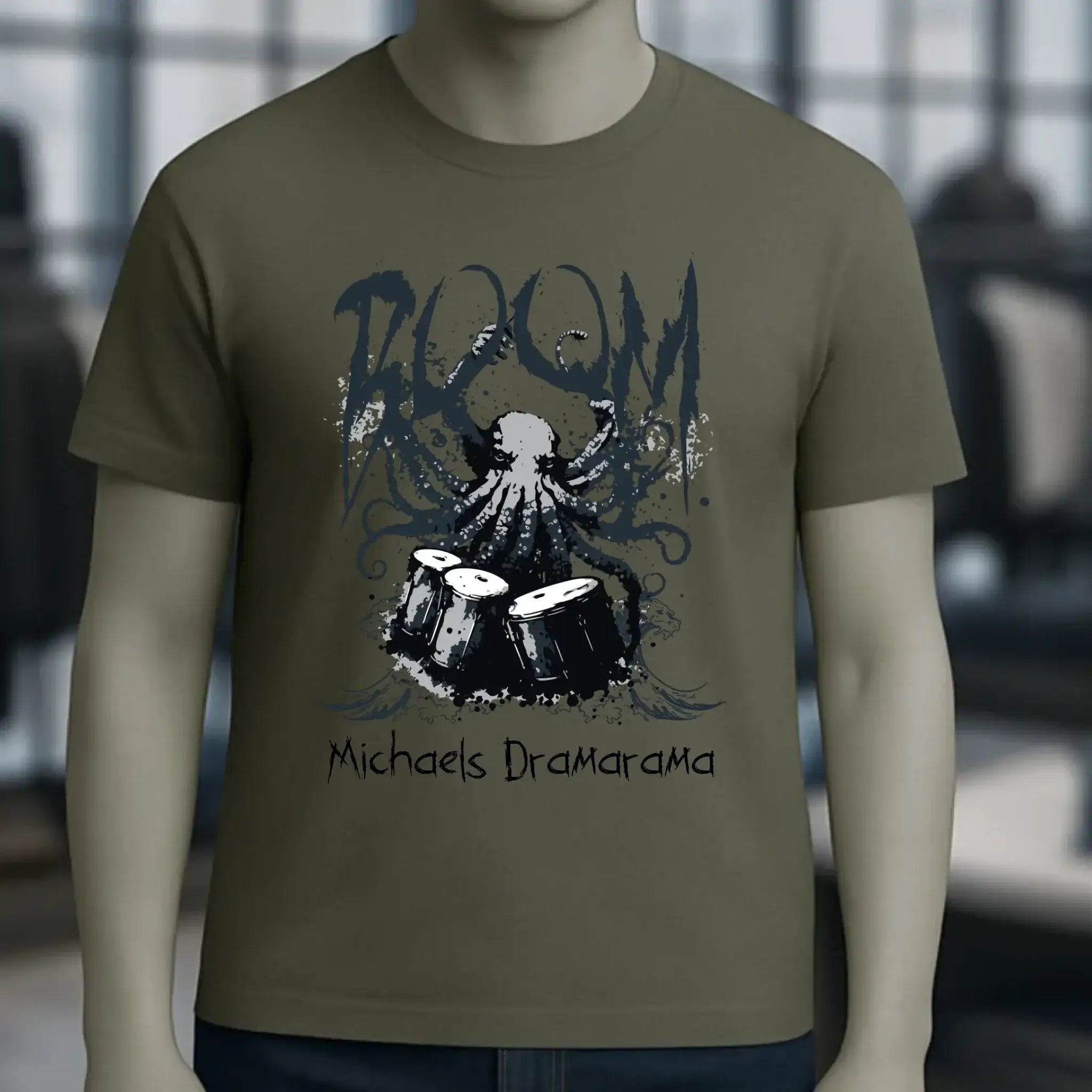 Drama Drummer Schlagzeuger + Wunschtext • Musik • Unisex Premium T-Shirt XS-5XL aus Bio-Baumwolle für Damen & Herren • Exklusivdesign • personalisiert