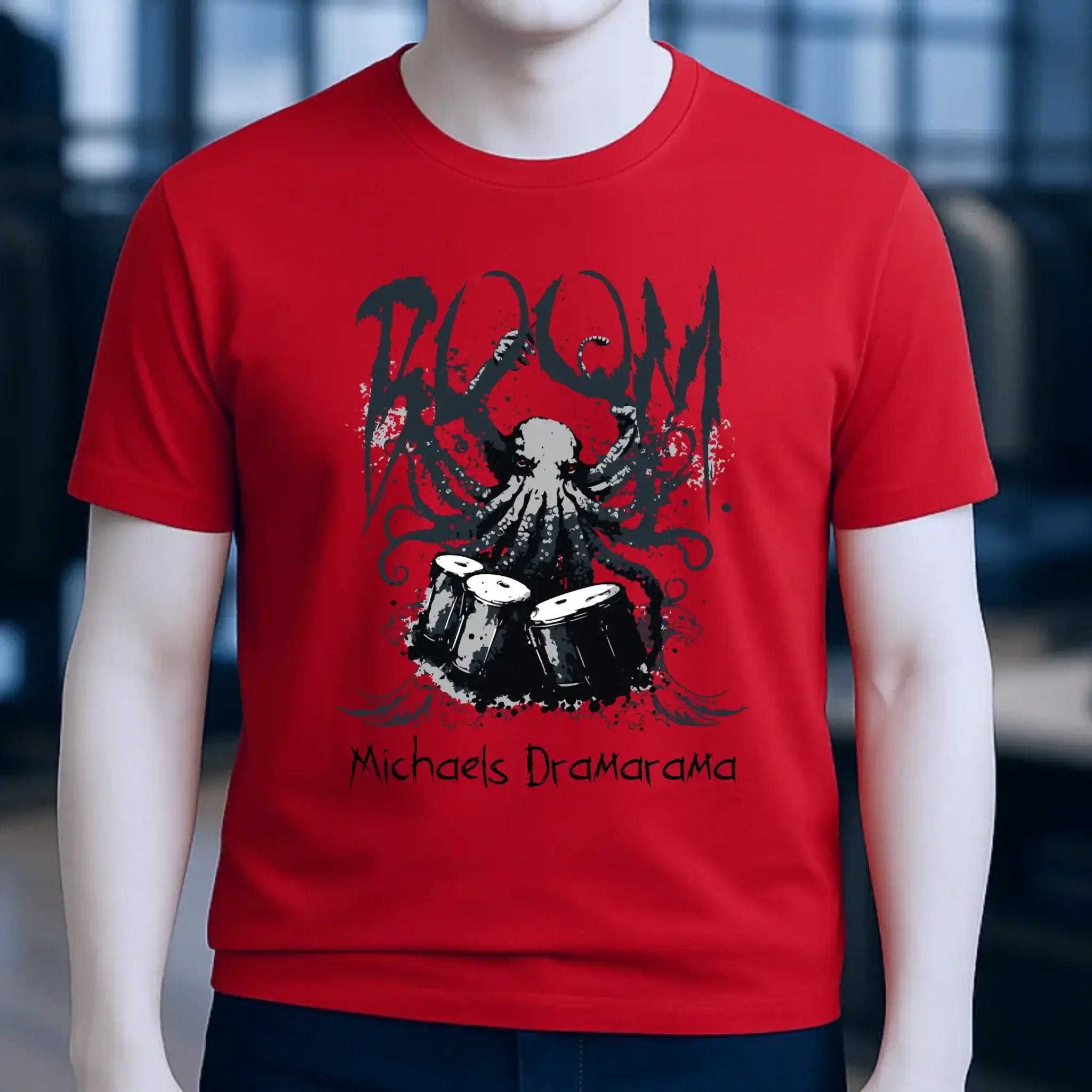 Drama Drummer Schlagzeuger + Wunschtext • Musik • Unisex Premium T-Shirt XS-5XL aus Bio-Baumwolle für Damen & Herren • Exklusivdesign • personalisiert