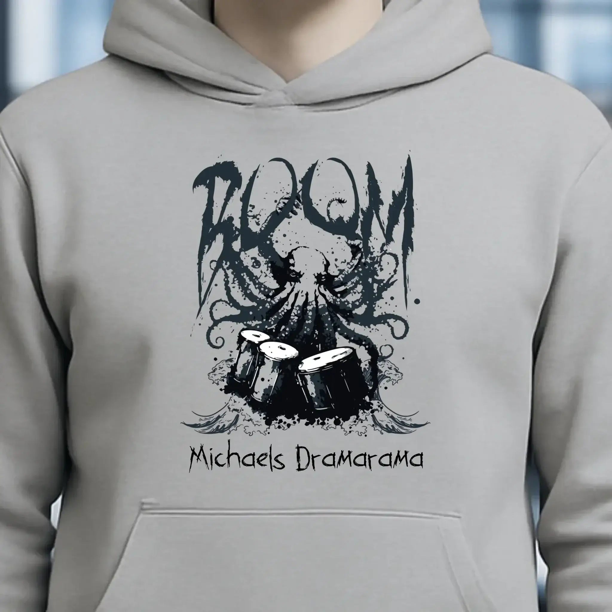 Drama Drummer Schlagzeuger + Wunschtext • Musik • Unisex Premium Hoodie XS-5XL aus Bio-Baumwolle für Damen & Herren