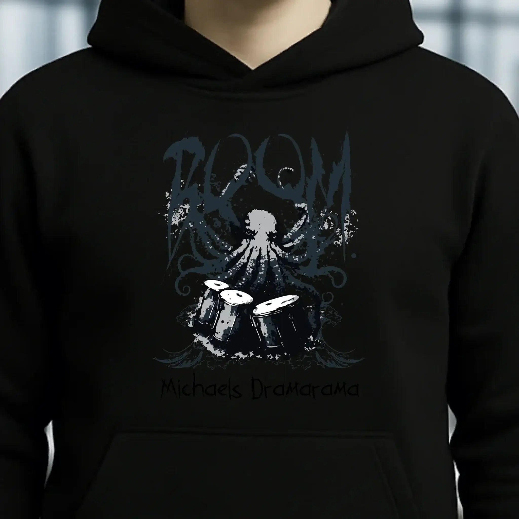 Drama Drummer Schlagzeuger + Wunschtext • Musik • Unisex Premium Hoodie XS-5XL aus Bio-Baumwolle für Damen & Herren