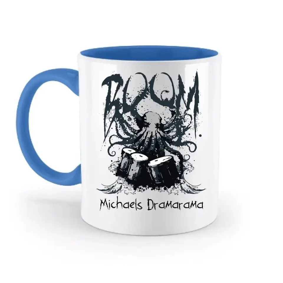 Drama Drummer Schlagzeuger + Wunschtext • Musik • zweifarbige Tasse spülmaschinengeeignet • Exklusivdesign • personalisiert