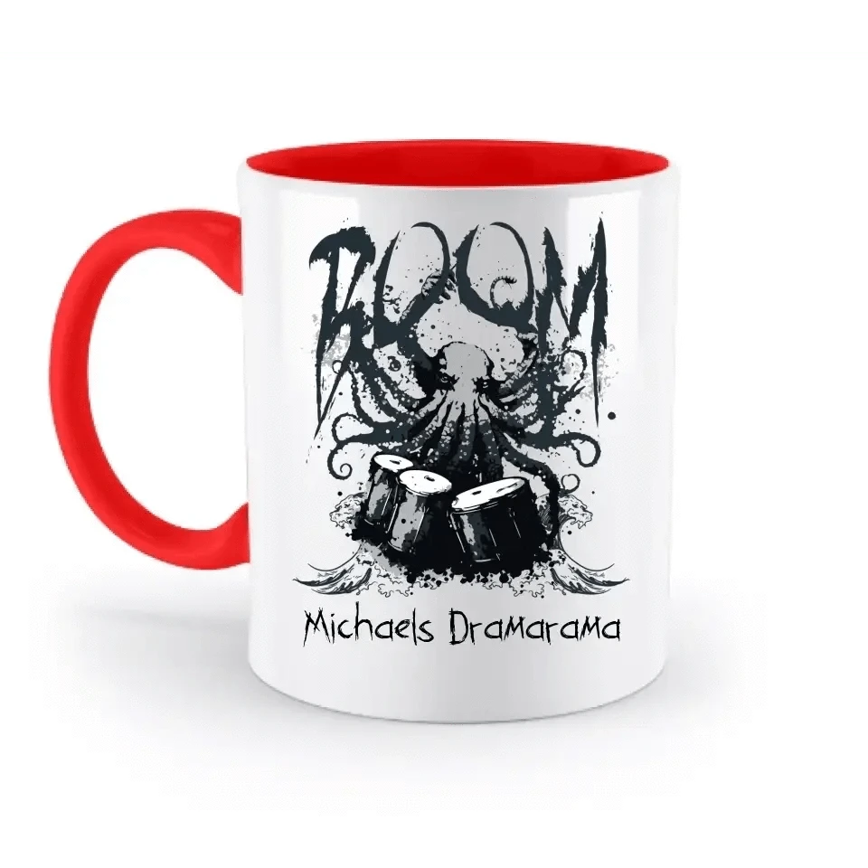 Drama Drummer Schlagzeuger + Wunschtext • Musik • zweifarbige Tasse spülmaschinengeeignet • Exklusivdesign • personalisiert