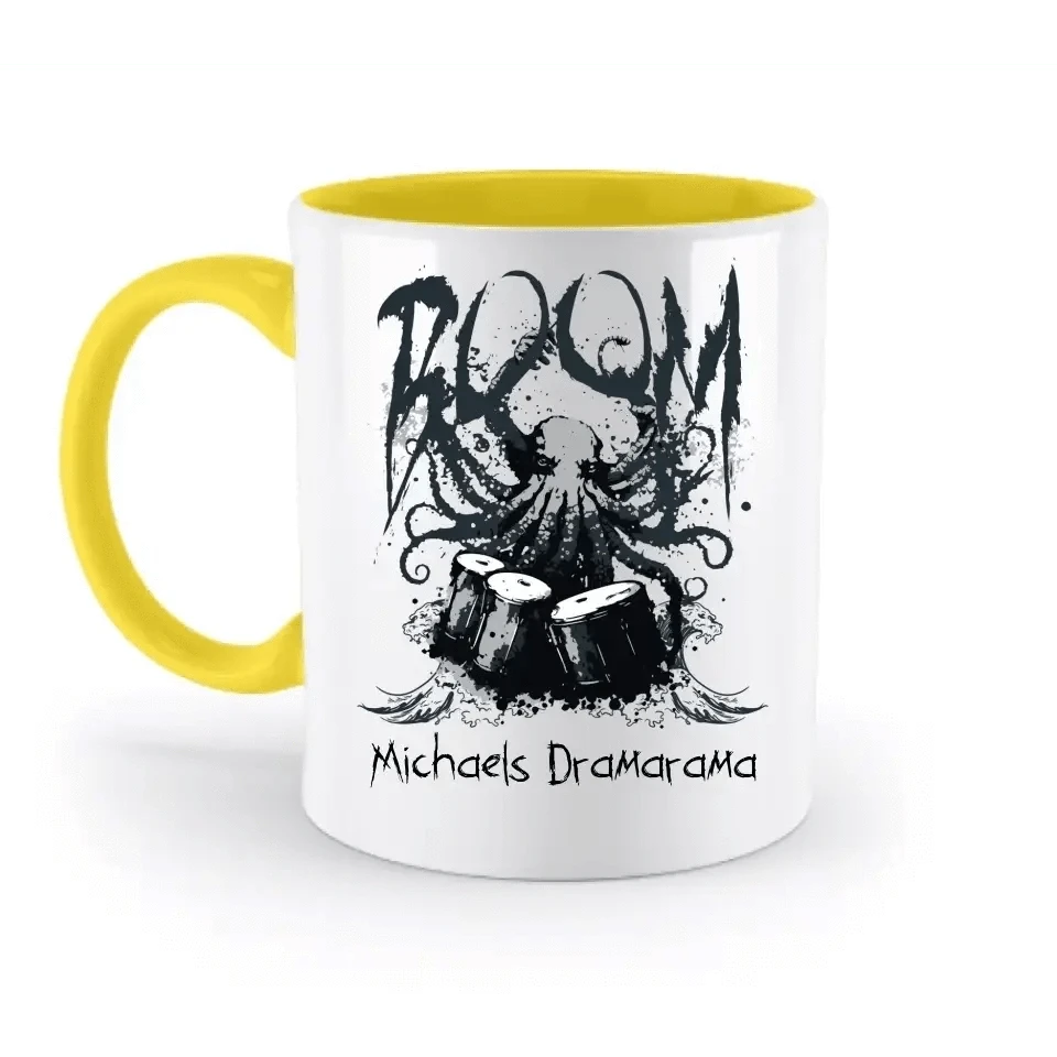 Drama Drummer Schlagzeuger + Wunschtext • Musik • zweifarbige Tasse spülmaschinengeeignet • Exklusivdesign • personalisiert