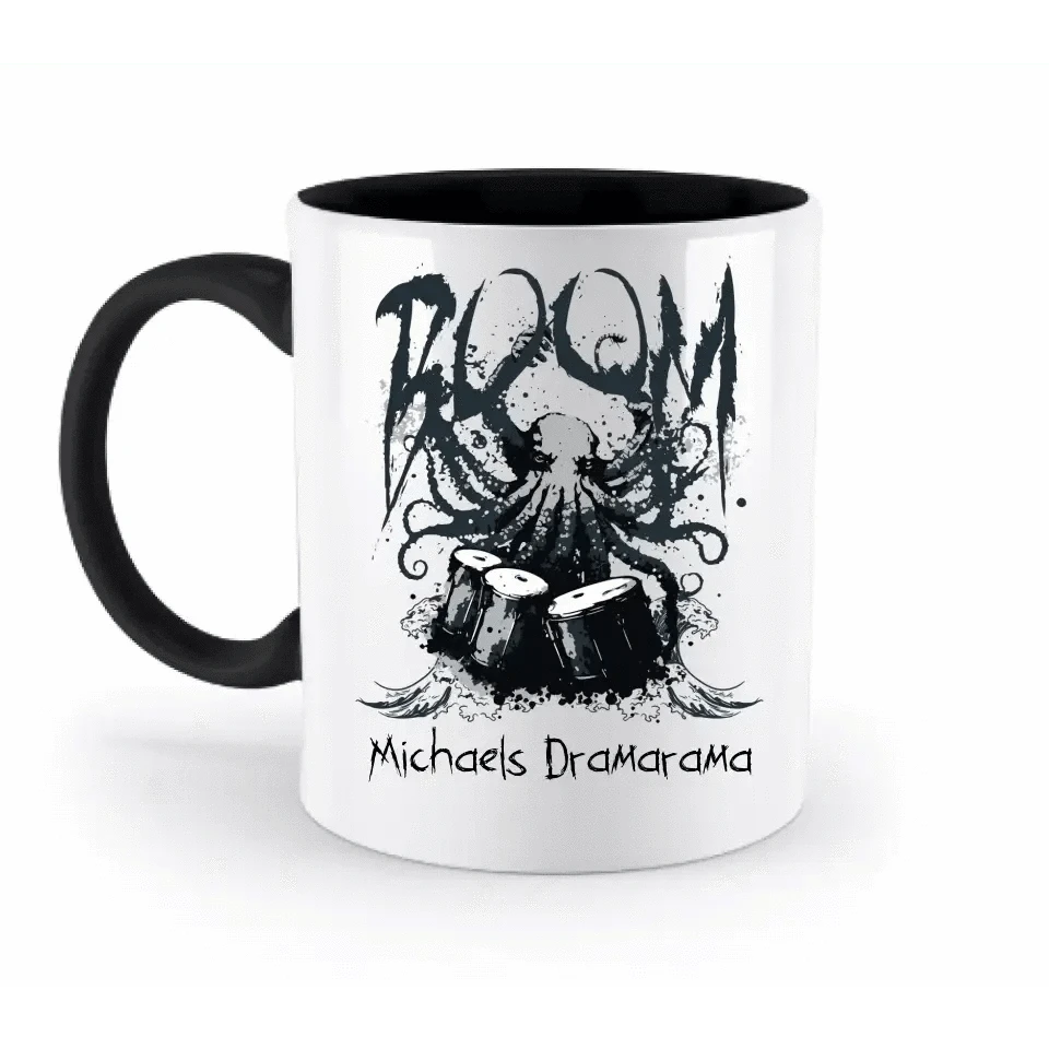 Drama Drummer Schlagzeuger + Wunschtext • Musik • zweifarbige Tasse spülmaschinengeeignet • Exklusivdesign • personalisiert