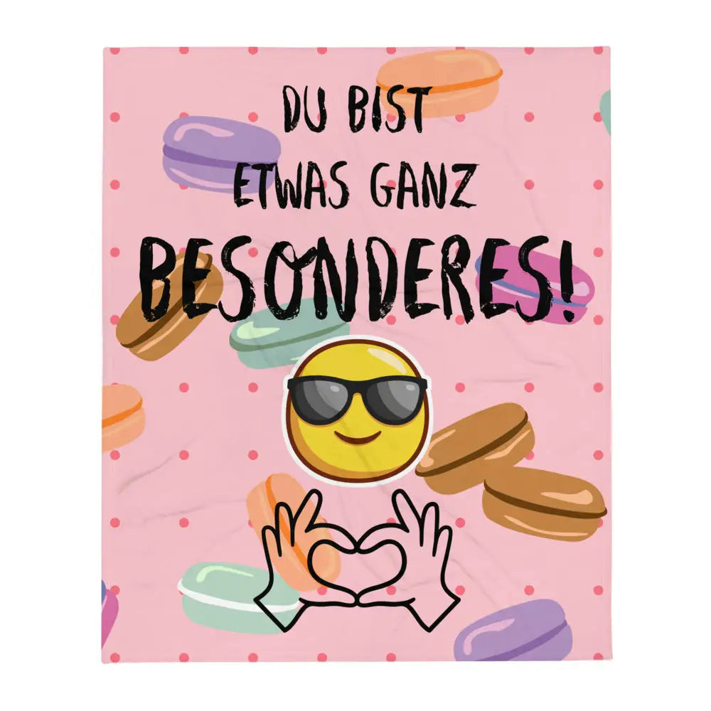 Du bist etwas ganz Besonderes • Kuscheldecke / Tagesdecke - Kuscheldecken