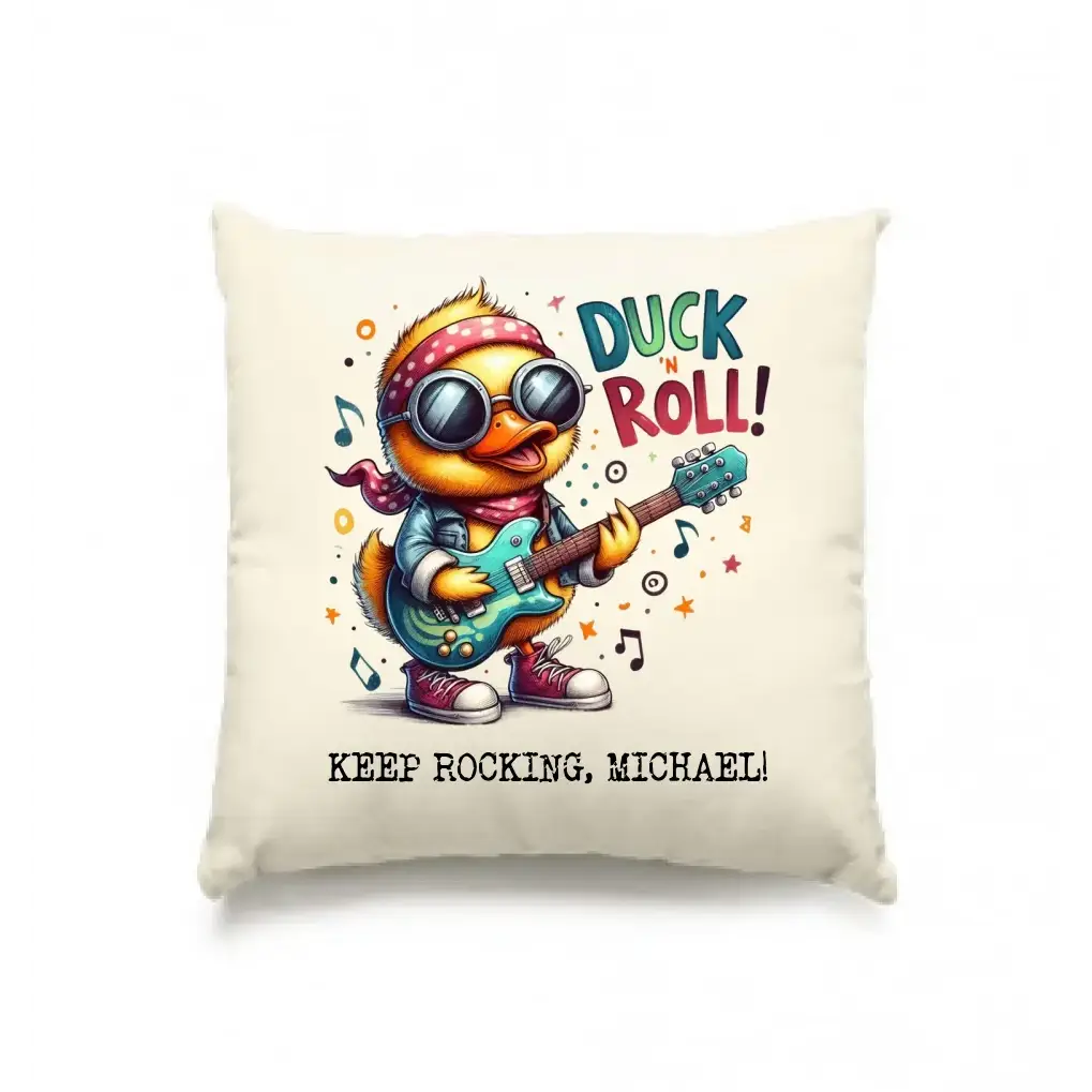 DUCK ´N ROLL • Ente • Kissen 40x40 cm • Exklusivdesign • personalisiert