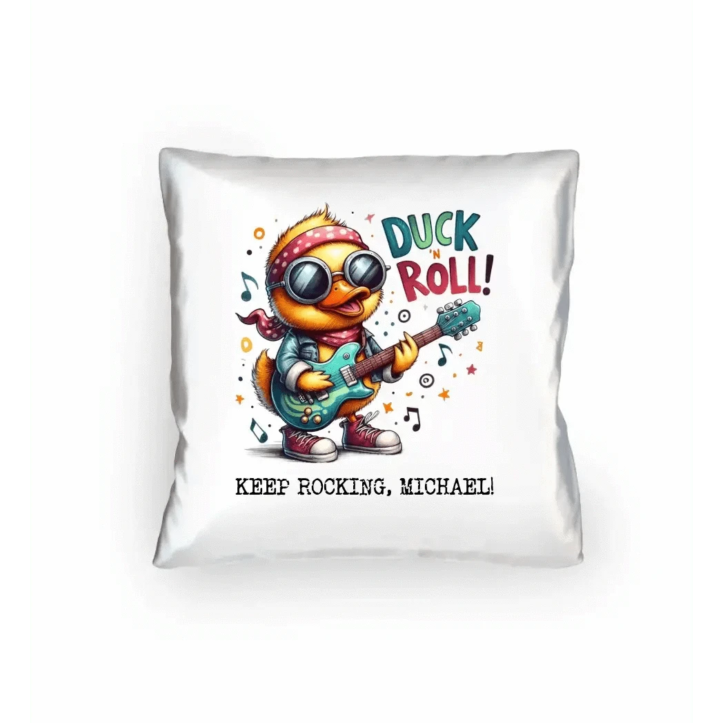 DUCK ´N ROLL • Ente • Kissen 40x40 cm • Exklusivdesign • personalisiert