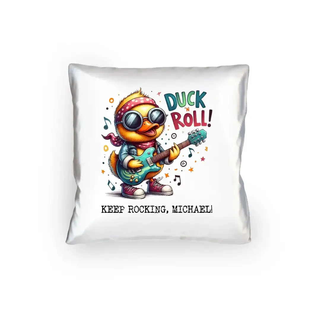DUCK ´N ROLL • Ente • Kissen 40x40 cm • Exklusivdesign • personalisiert