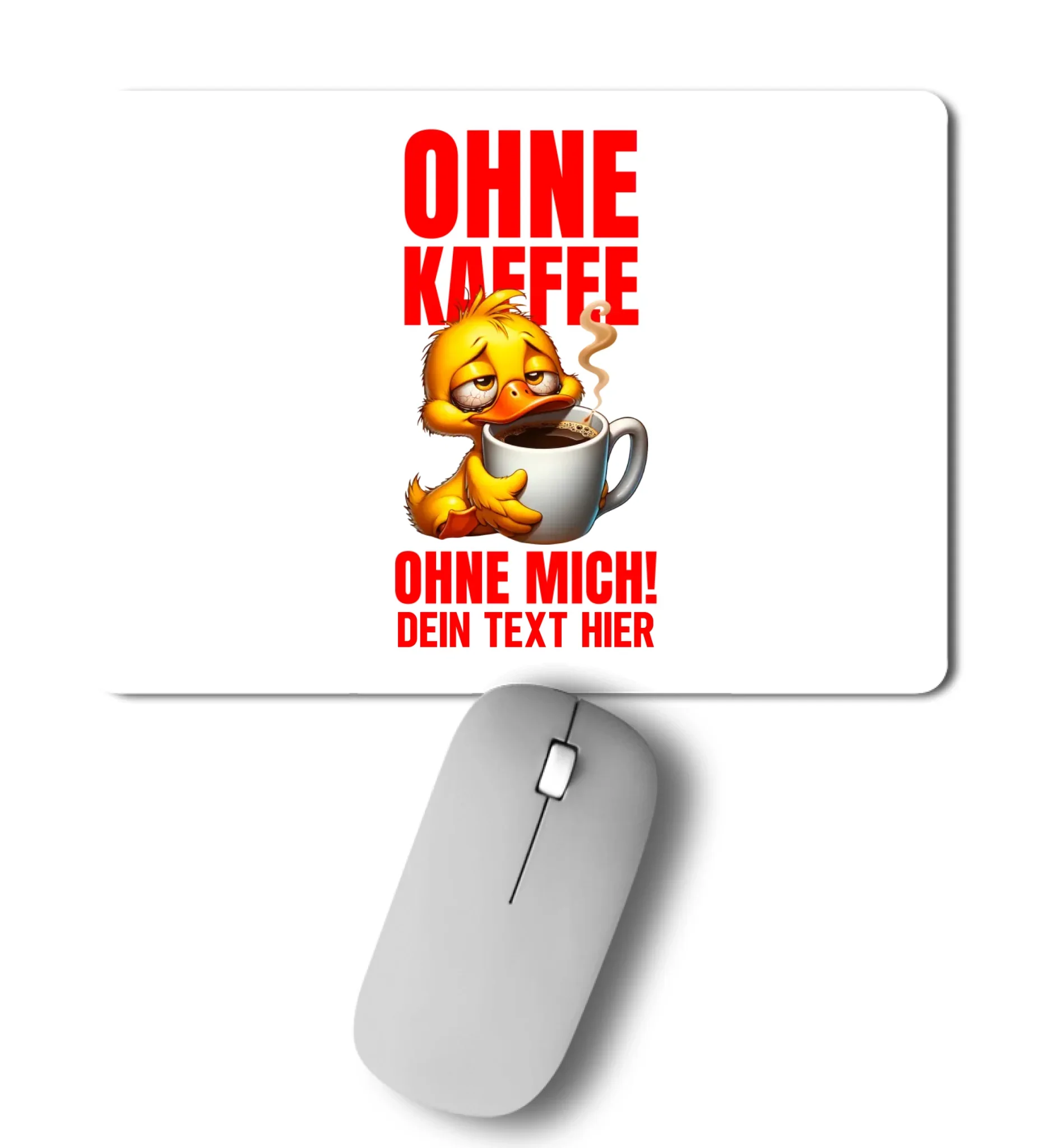 Duck ’n Roll • mehrere Artikel • ’Statement-Collection’ • Wunschtext • Mein Motiv • Entenmotive - Mousepad / Сolored