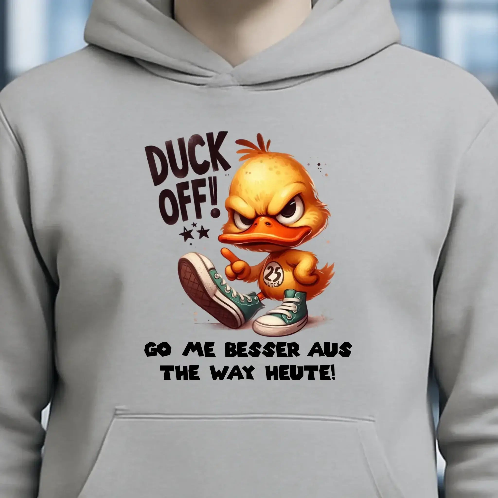 DUCK OFF • ENTE • Unisex Premium Hoodie XS-5XL aus Bio-Baumwolle für Damen & Herren • Exklusivdesign • personalisiert