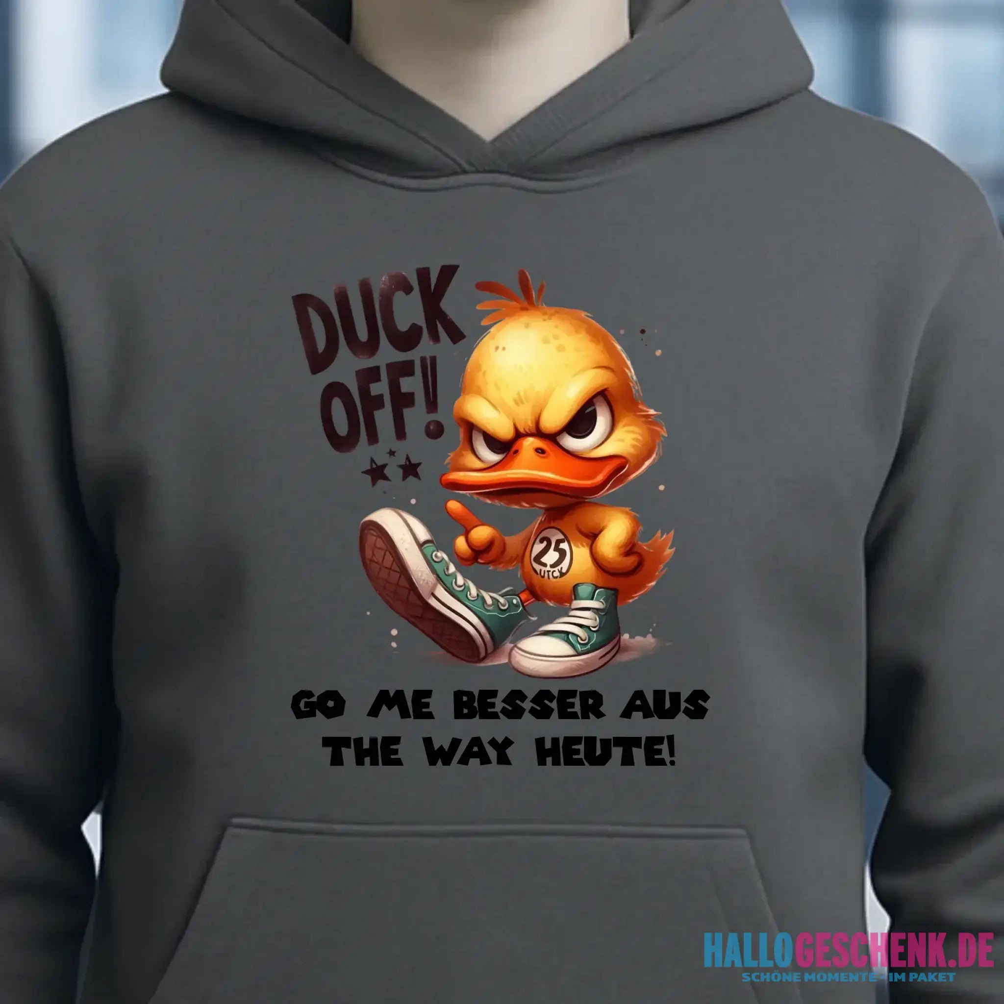 DUCK OFF • ENTE • Unisex Premium Hoodie XS-5XL aus Bio-Baumwolle für Damen & Herren • Exklusivdesign • personalisiert