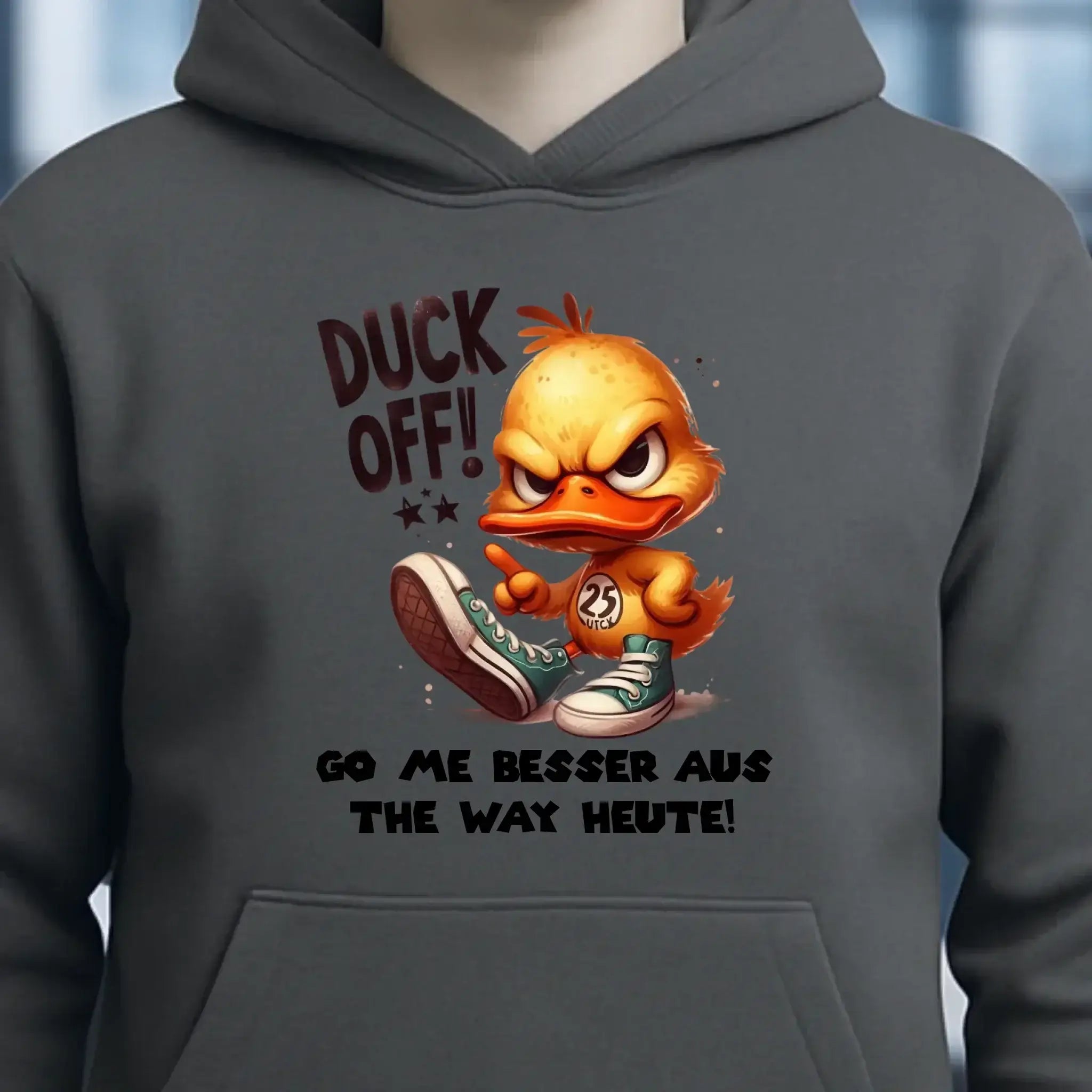 DUCK OFF • ENTE • Unisex Premium Hoodie XS-5XL aus Bio-Baumwolle für Damen & Herren • Exklusivdesign • personalisiert