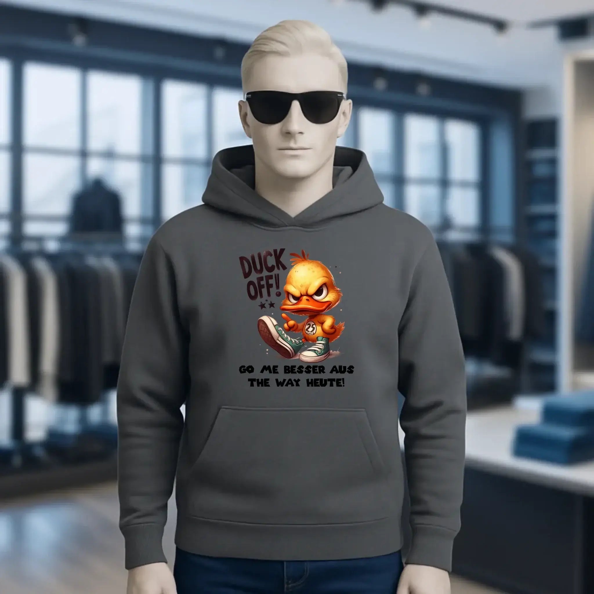 DUCK OFF • ENTE • Unisex Premium Hoodie XS-5XL aus Bio-Baumwolle für Damen & Herren • Exklusivdesign • personalisiert