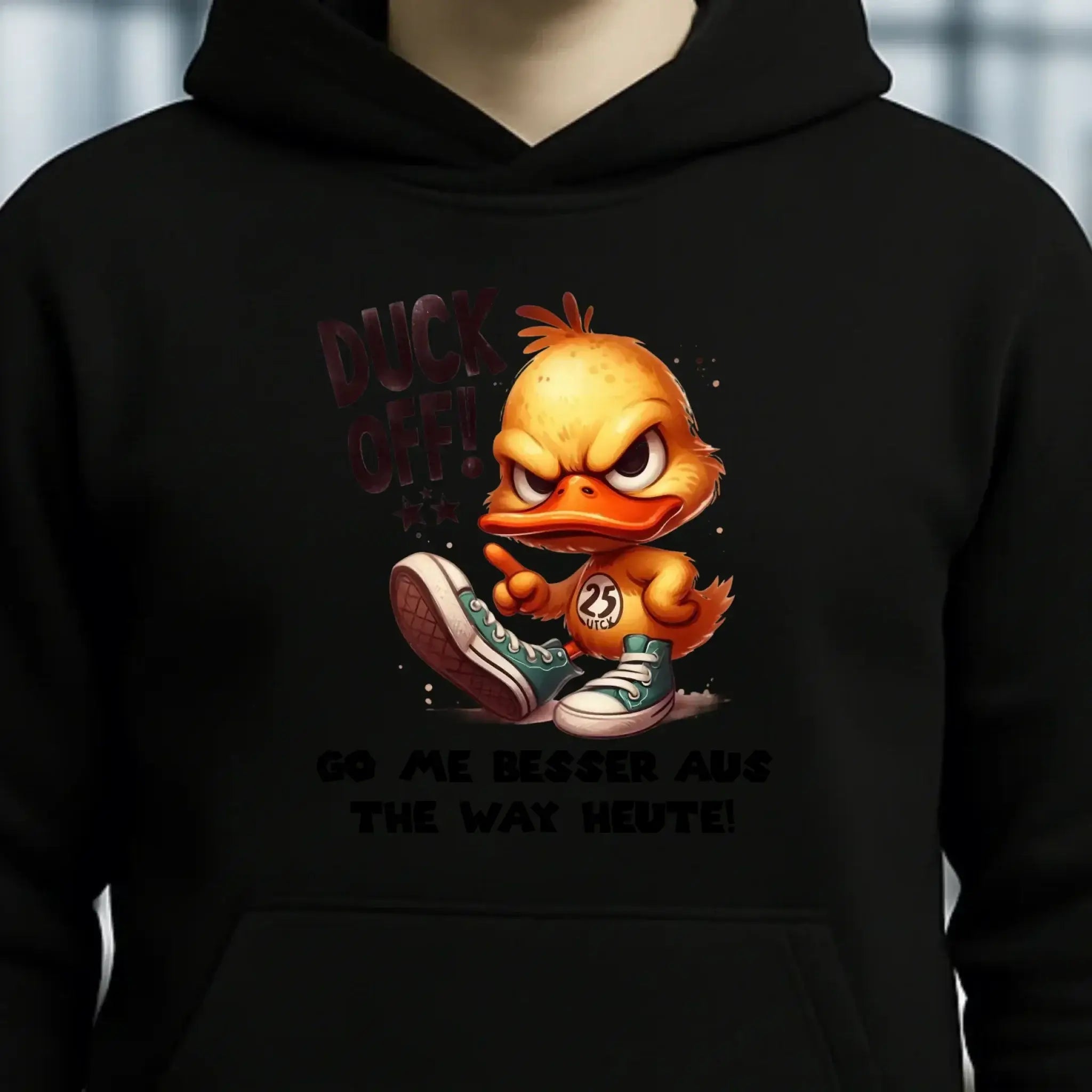 DUCK OFF • ENTE • Unisex Premium Hoodie XS-5XL aus Bio-Baumwolle für Damen & Herren • Exklusivdesign • personalisiert