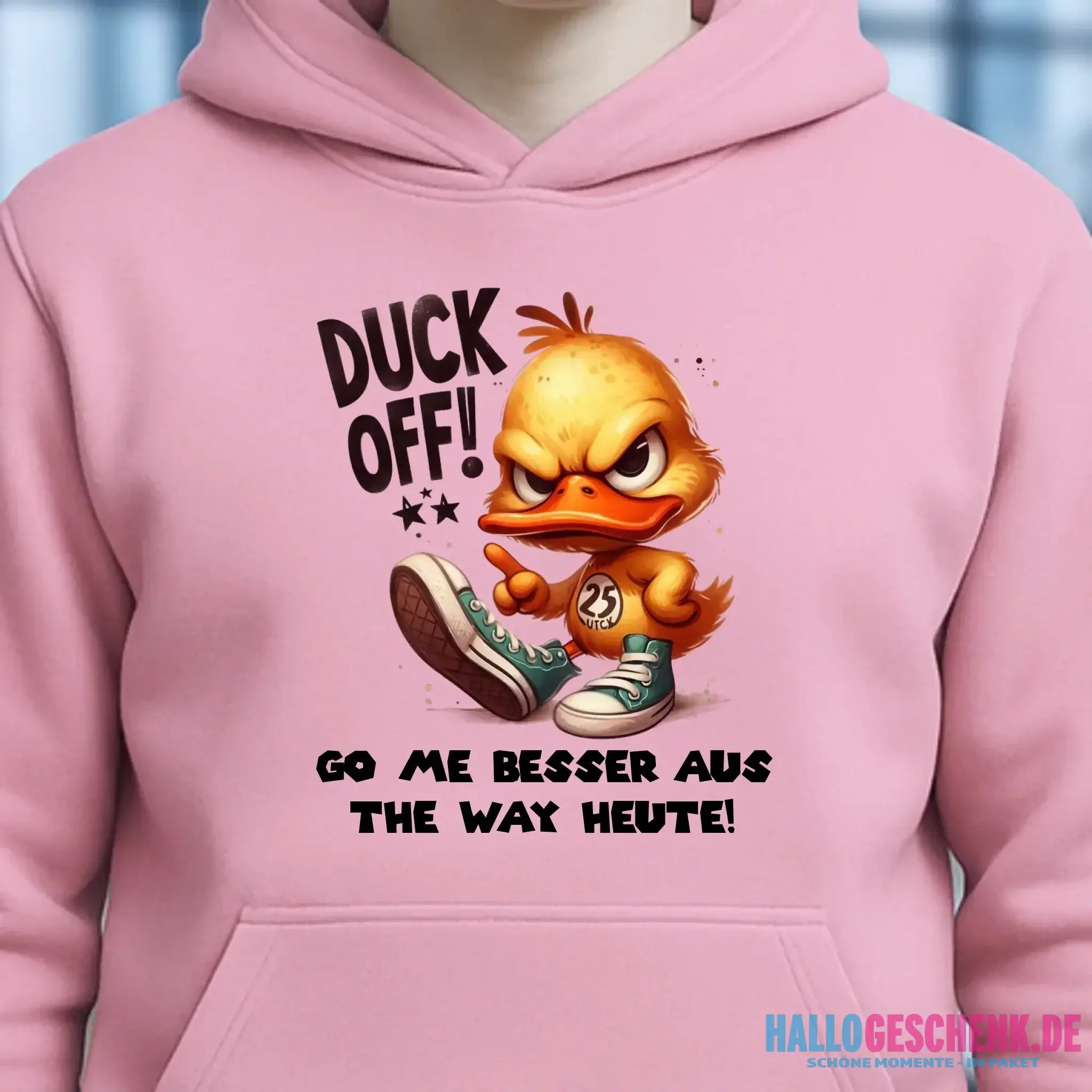 DUCK OFF • ENTE • Unisex Premium Hoodie XS-5XL aus Bio-Baumwolle für Damen & Herren • Exklusivdesign • personalisiert