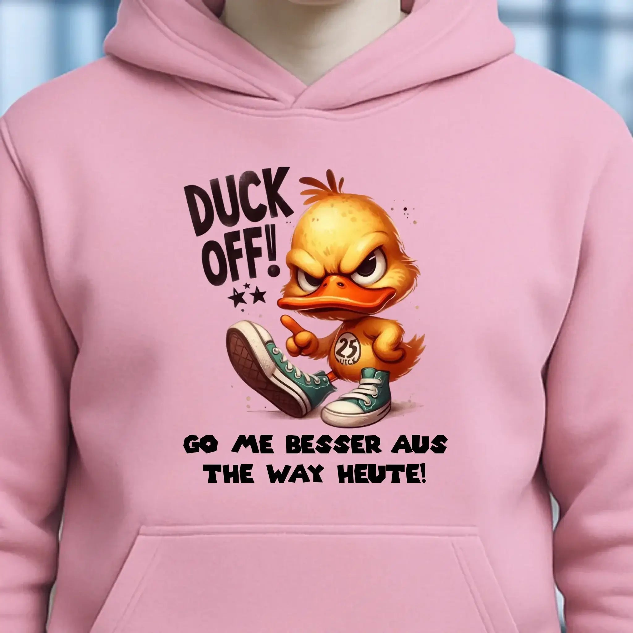 DUCK OFF • ENTE • Unisex Premium Hoodie XS-5XL aus Bio-Baumwolle für Damen & Herren • Exklusivdesign • personalisiert