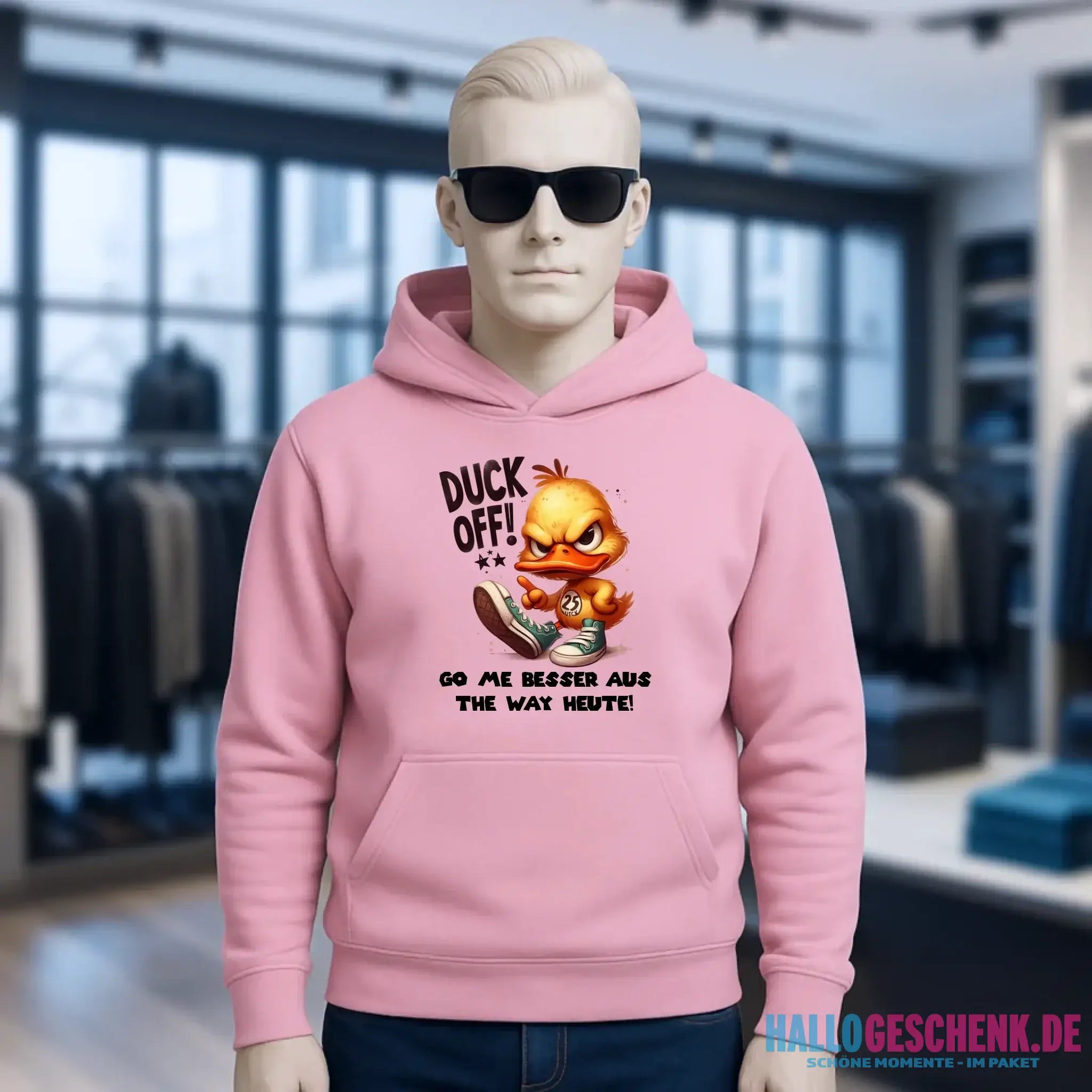 DUCK OFF • ENTE • Unisex Premium Hoodie XS-5XL aus Bio-Baumwolle für Damen & Herren • Exklusivdesign • personalisiert