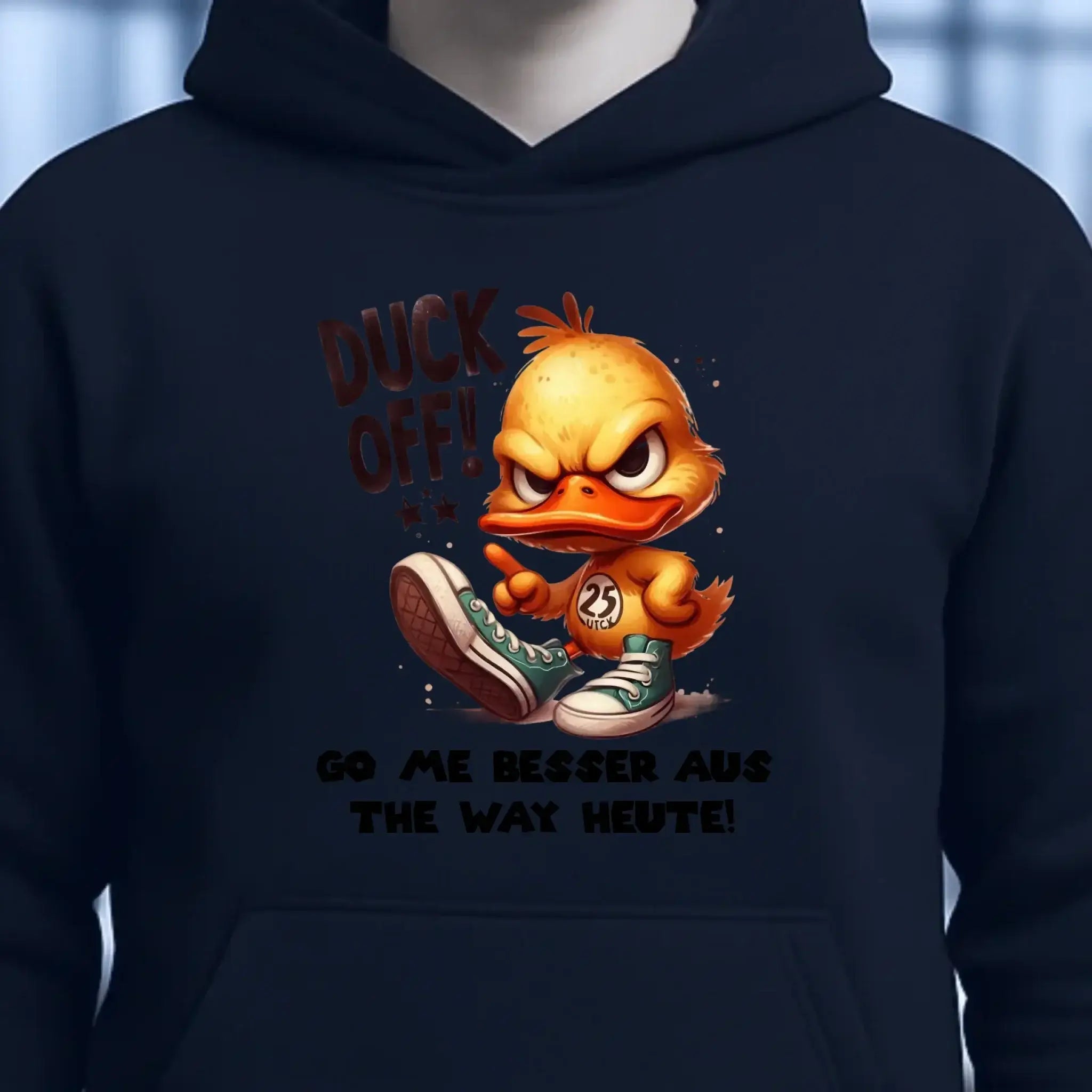 DUCK OFF • ENTE • Unisex Premium Hoodie XS-5XL aus Bio-Baumwolle für Damen & Herren • Exklusivdesign • personalisiert