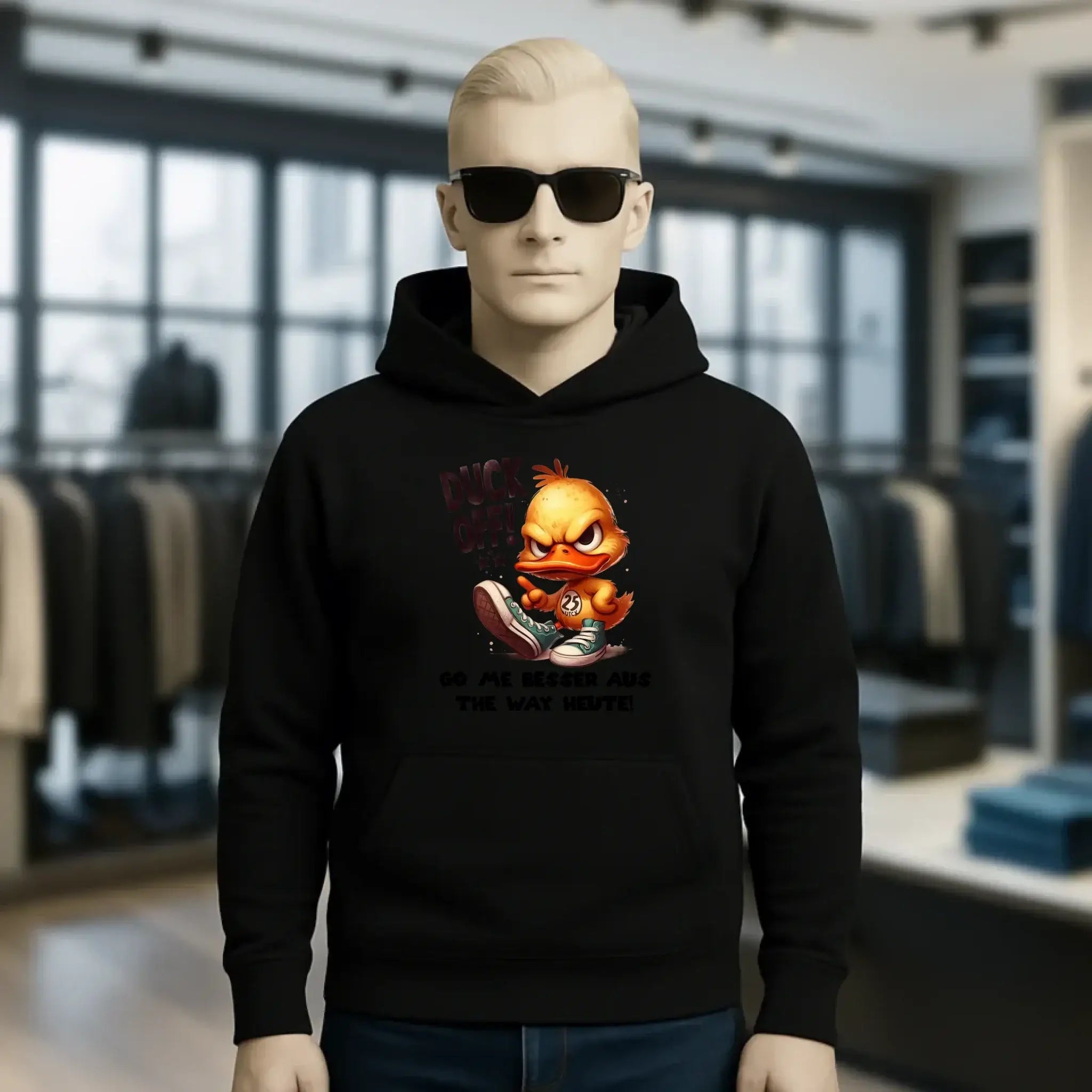 DUCK OFF • ENTE • Unisex Premium Hoodie XS-5XL aus Bio-Baumwolle für Damen & Herren • Exklusivdesign • personalisiert