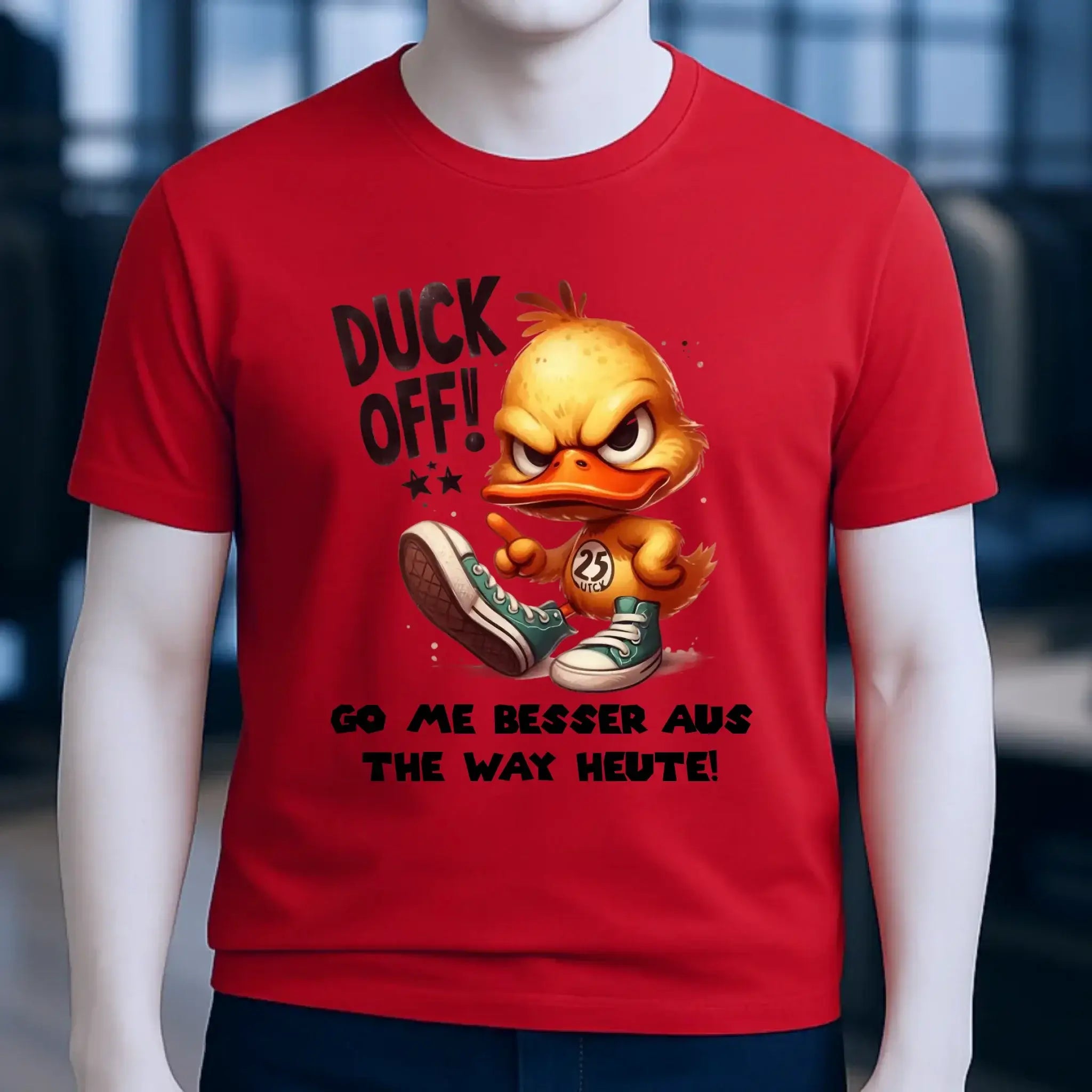 DUCK OFF • ENTE • Unisex Premium T-Shirt XS-5XL aus Bio-Baumwolle für Damen & Herren • Exklusivdesign • personalisiert