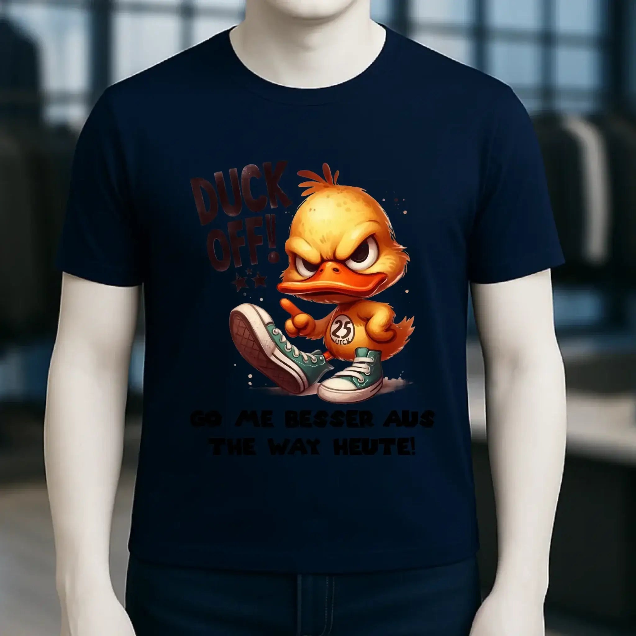 DUCK OFF • ENTE • Unisex Premium T-Shirt XS-5XL aus Bio-Baumwolle für Damen & Herren • Exklusivdesign • personalisiert