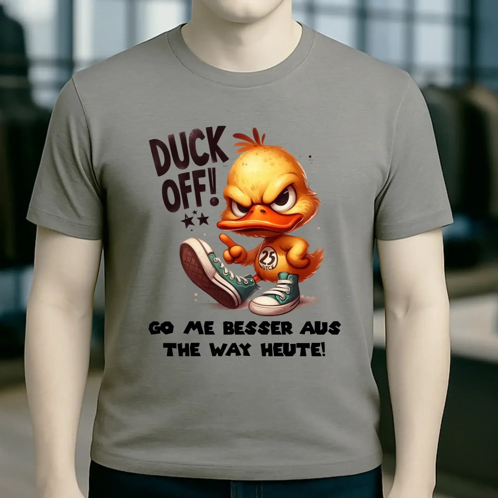 DUCK OFF • ENTE • Unisex Premium T-Shirt XS-5XL aus Bio-Baumwolle für Damen & Herren • Exklusivdesign • personalisiert