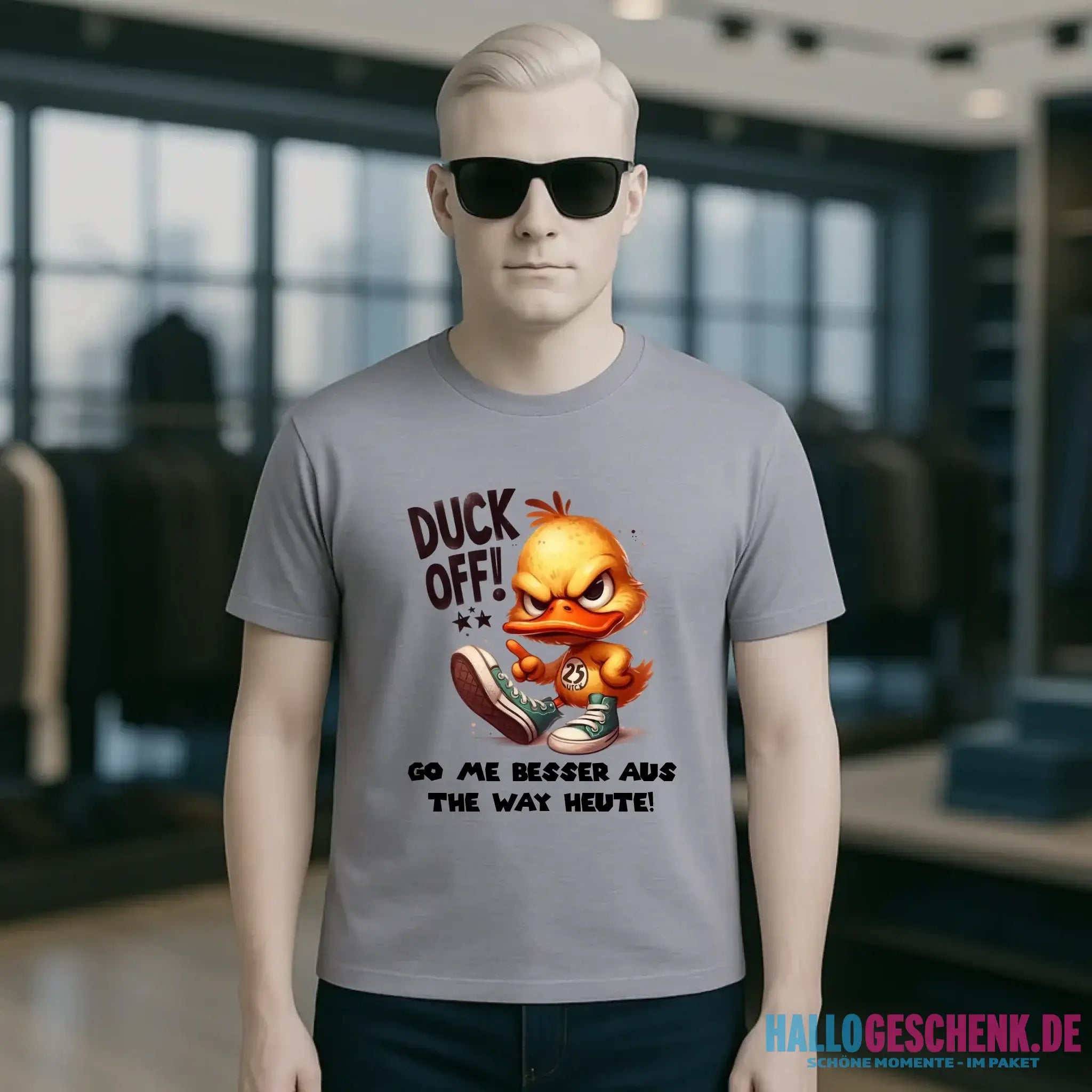 DUCK OFF • ENTE • Unisex Premium T-Shirt XS-5XL aus Bio-Baumwolle für Damen & Herren • Exklusivdesign • personalisiert