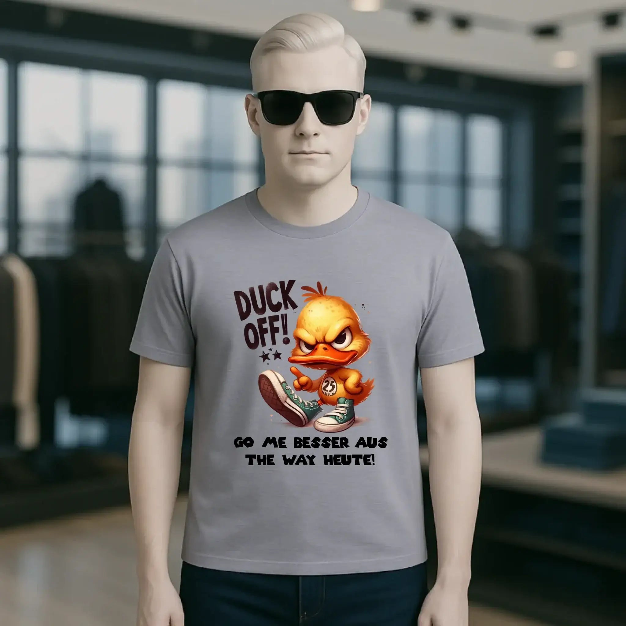 DUCK OFF • ENTE • Unisex Premium T-Shirt XS-5XL aus Bio-Baumwolle für Damen & Herren • Exklusivdesign • personalisiert