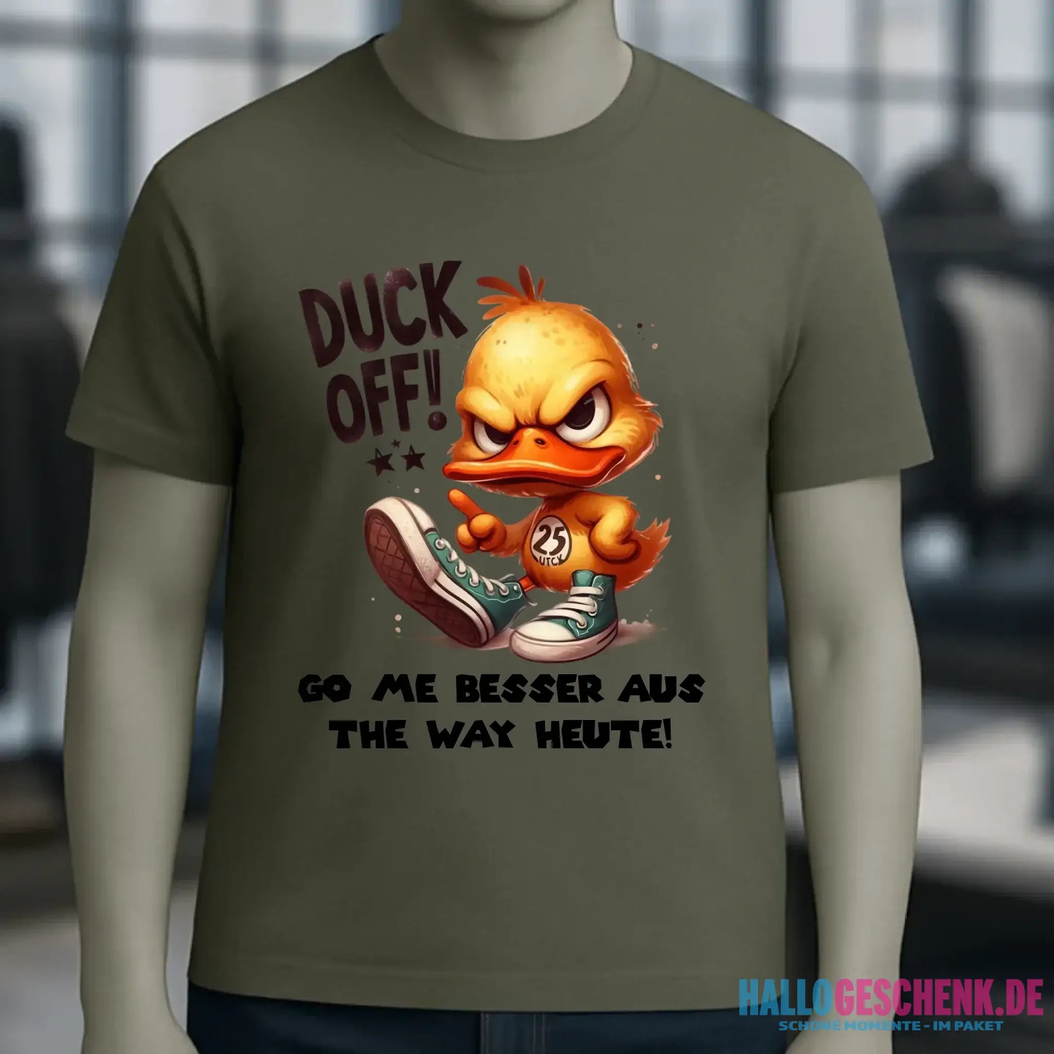 DUCK OFF • ENTE • Unisex Premium T-Shirt XS-5XL aus Bio-Baumwolle für Damen & Herren • Exklusivdesign • personalisiert