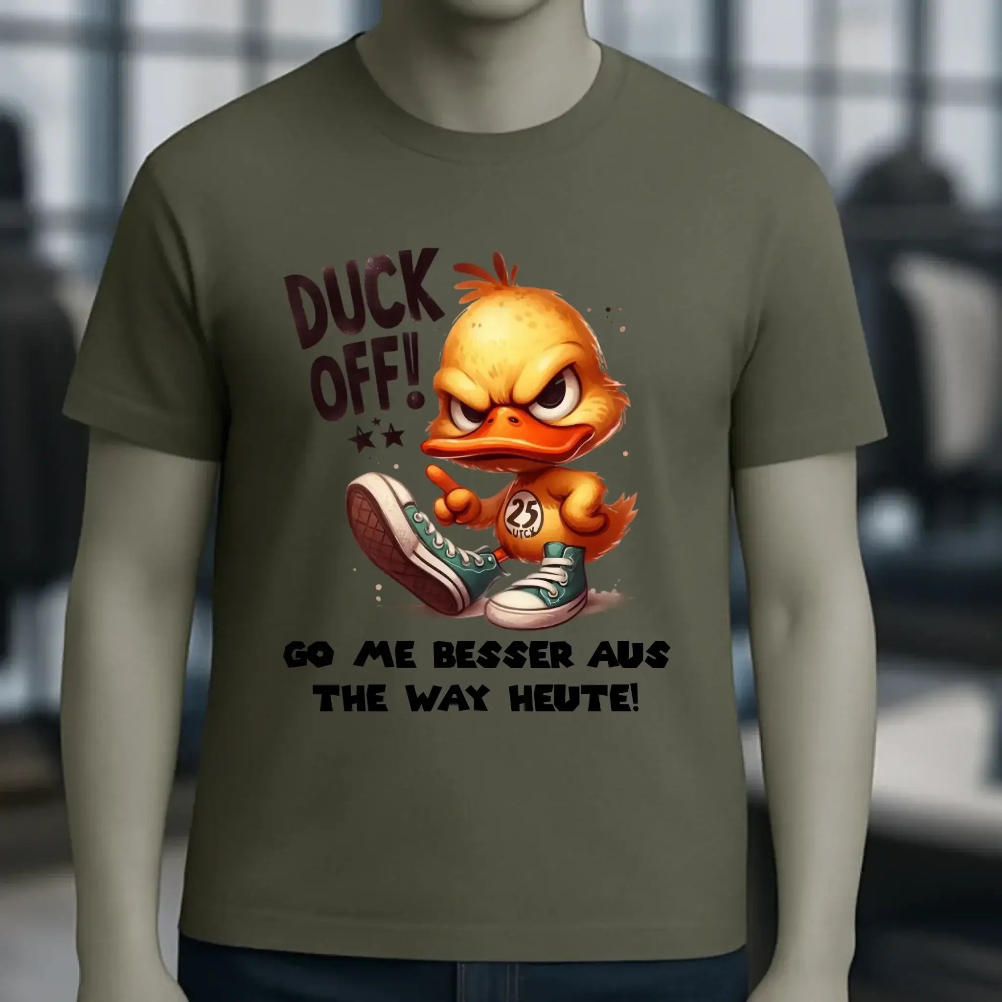DUCK OFF • ENTE • Unisex Premium T-Shirt XS-5XL aus Bio-Baumwolle für Damen & Herren • Exklusivdesign • personalisiert