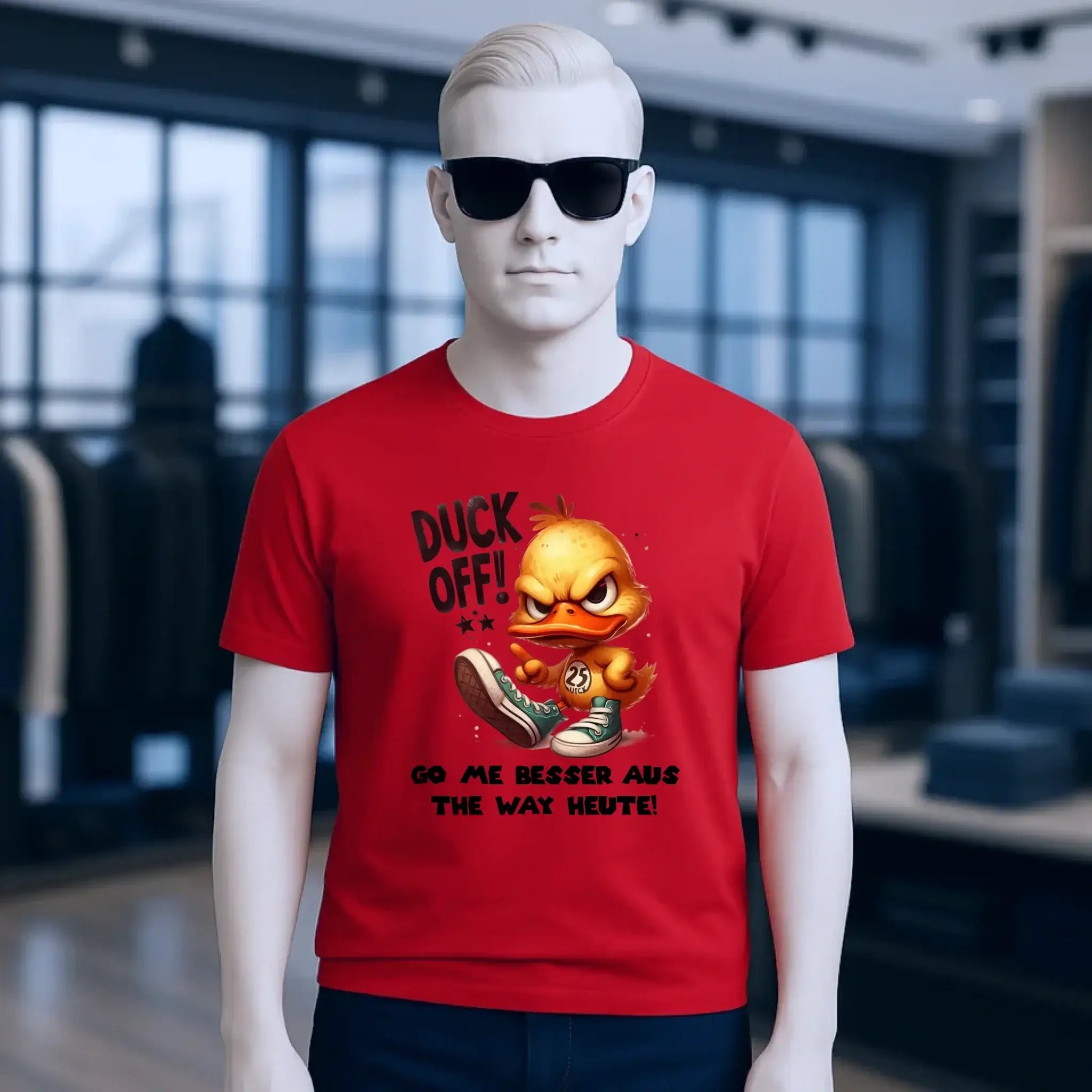 DUCK OFF • ENTE • Unisex Premium T-Shirt XS-5XL aus Bio-Baumwolle für Damen & Herren • Exklusivdesign • personalisiert