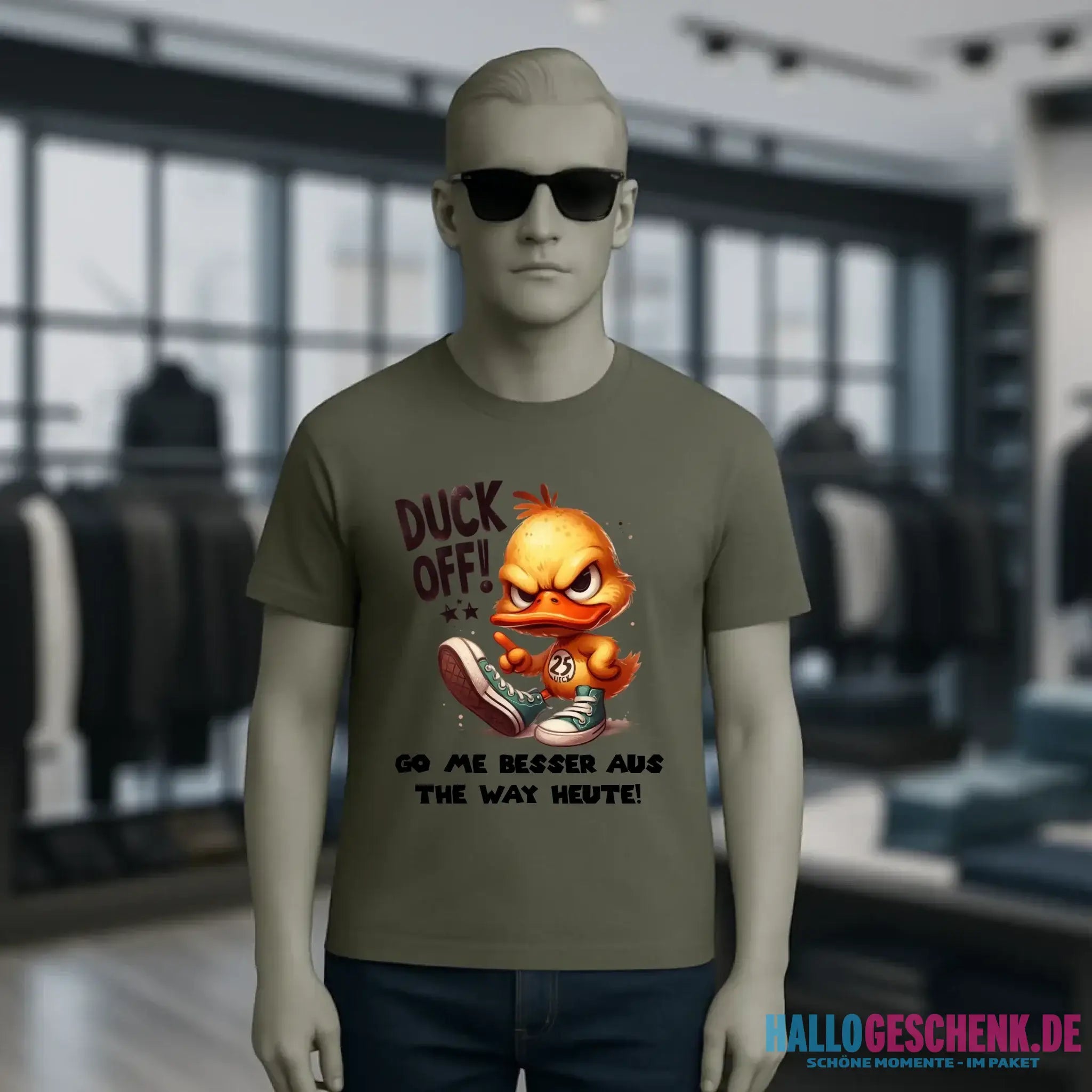 DUCK OFF • ENTE • Unisex Premium T-Shirt XS-5XL aus Bio-Baumwolle für Damen & Herren • Exklusivdesign • personalisiert