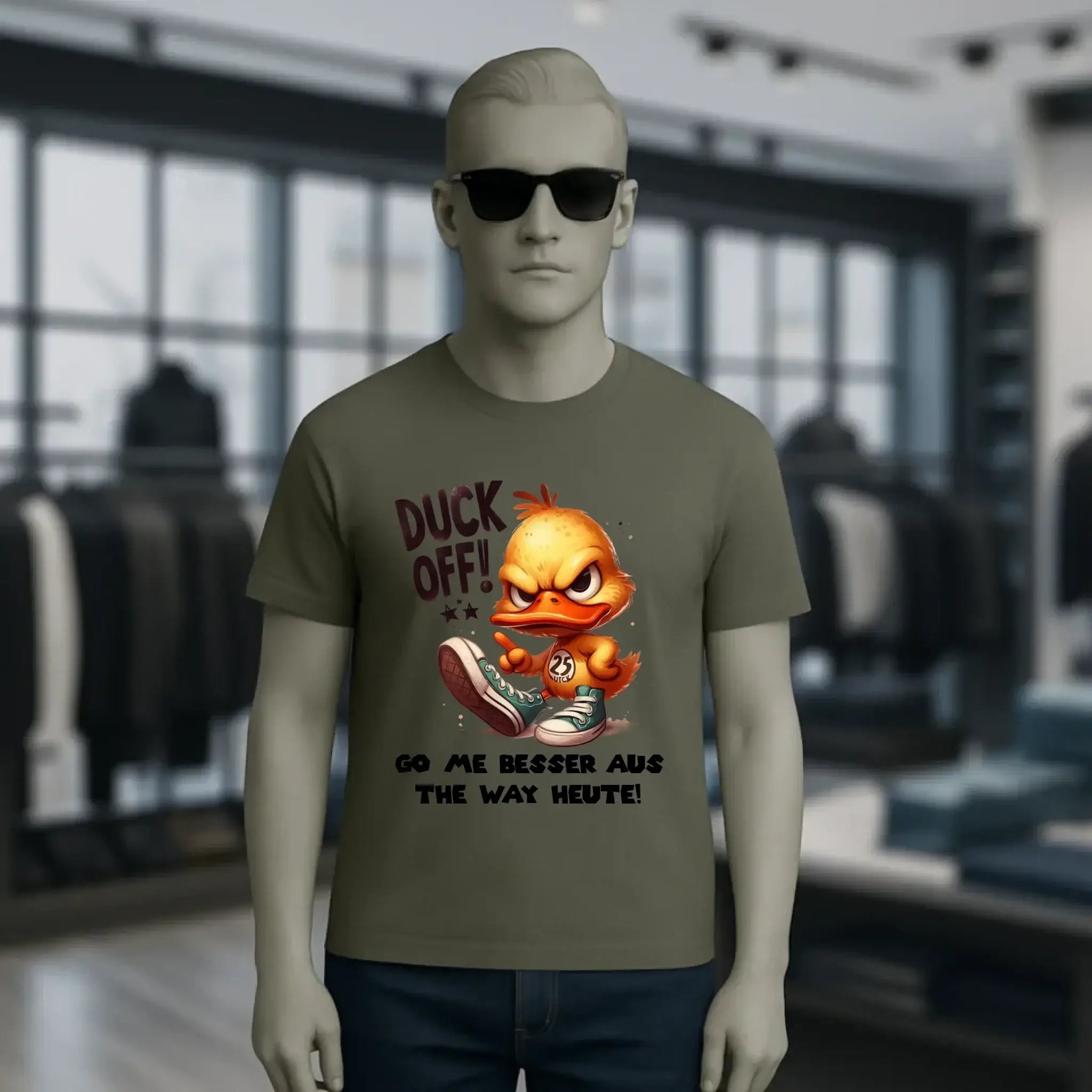 DUCK OFF • ENTE • Unisex Premium T-Shirt XS-5XL aus Bio-Baumwolle für Damen & Herren • Exklusivdesign • personalisiert