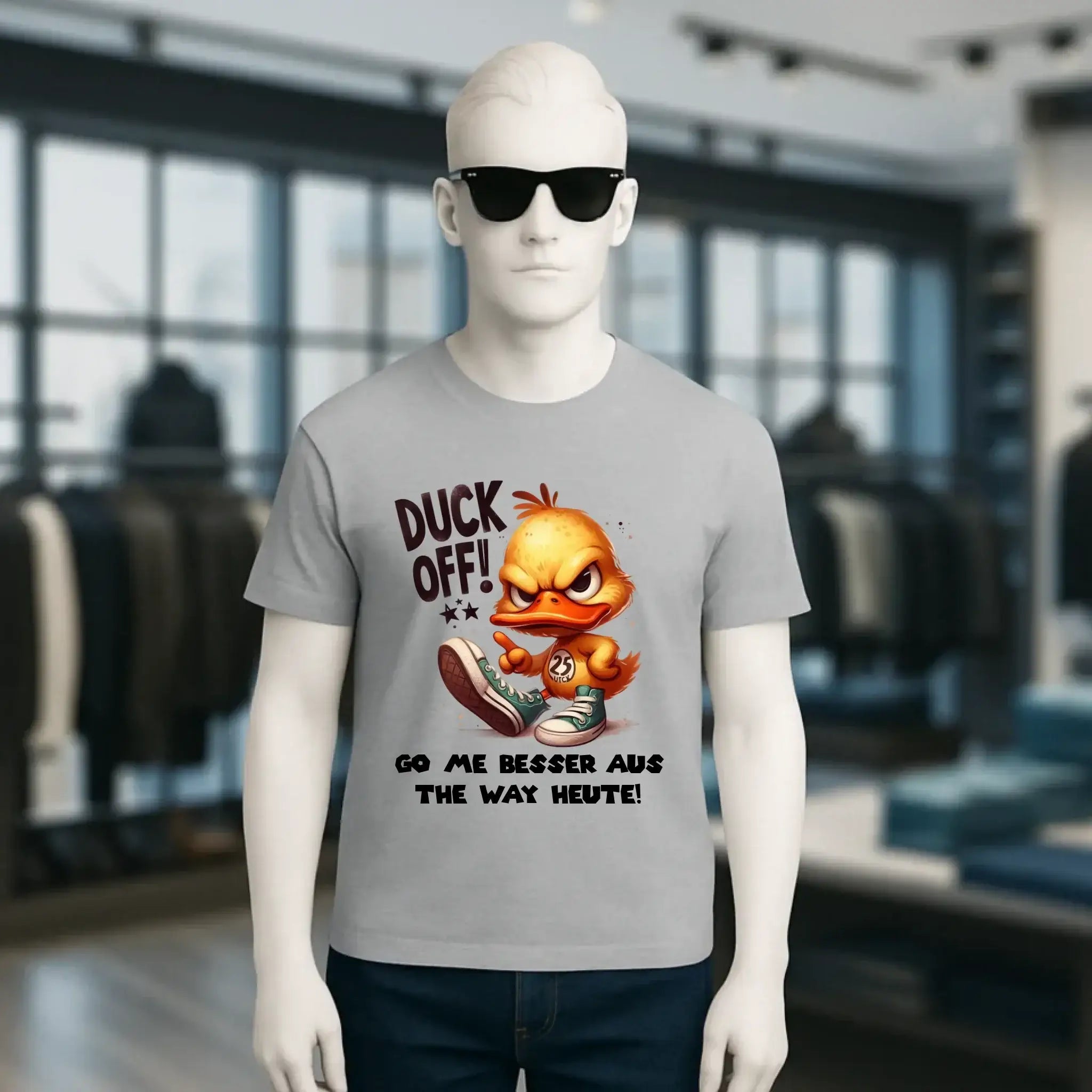 DUCK OFF • ENTE • Unisex Premium T-Shirt XS-5XL aus Bio-Baumwolle für Damen & Herren • Exklusivdesign • personalisiert