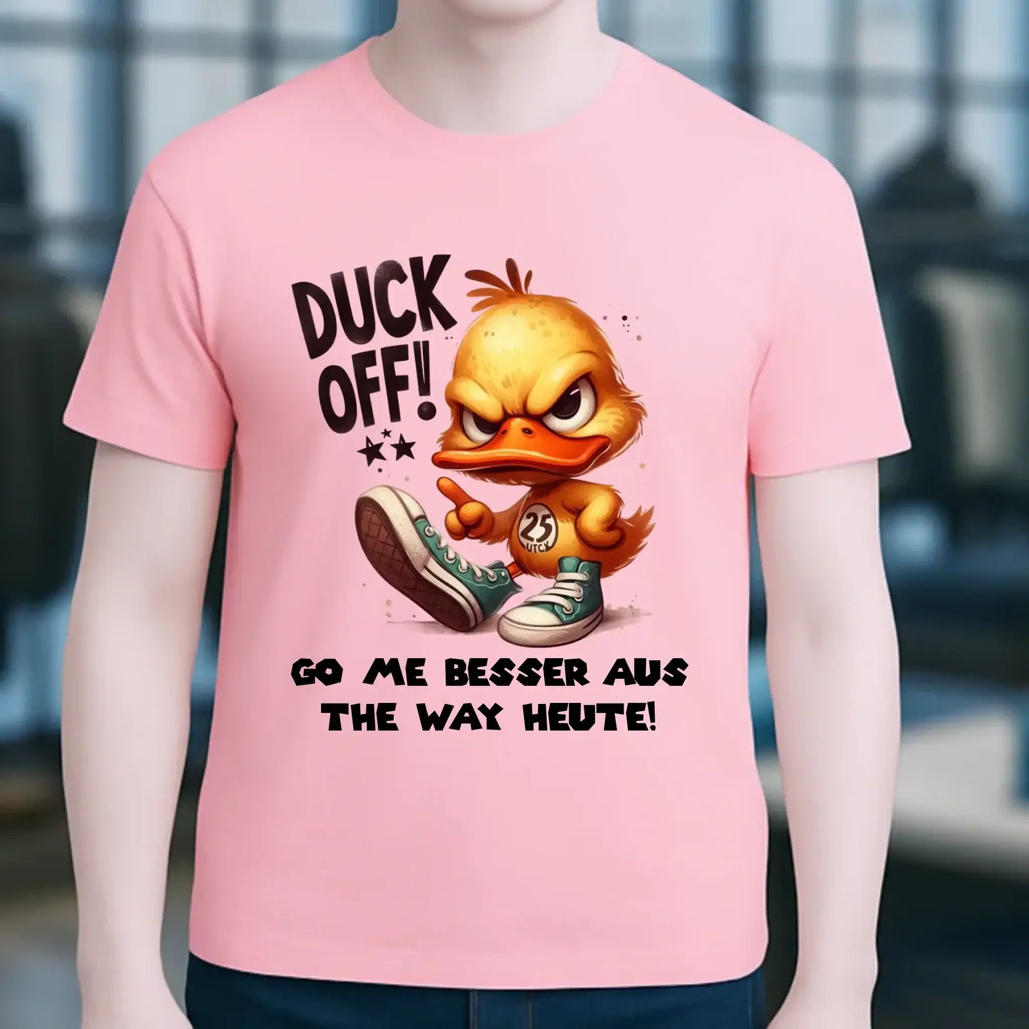 DUCK OFF • ENTE • Unisex Premium T-Shirt XS-5XL aus Bio-Baumwolle für Damen & Herren • Exklusivdesign • personalisiert