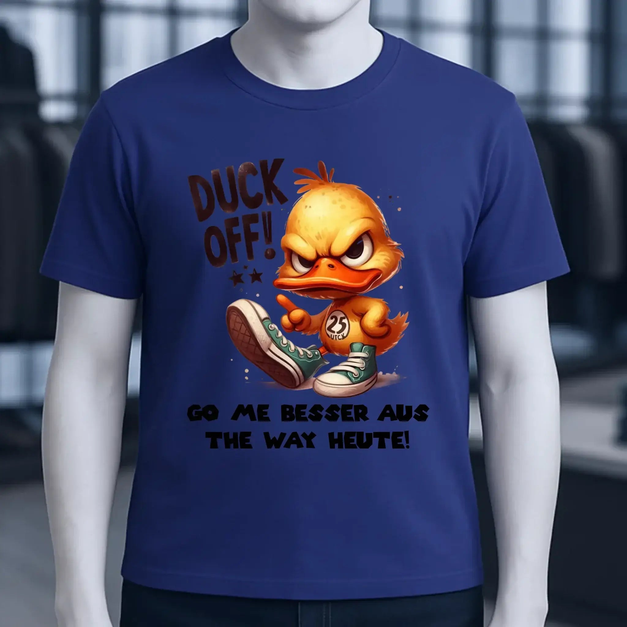 DUCK OFF • ENTE • Unisex Premium T-Shirt XS-5XL aus Bio-Baumwolle für Damen & Herren • Exklusivdesign • personalisiert