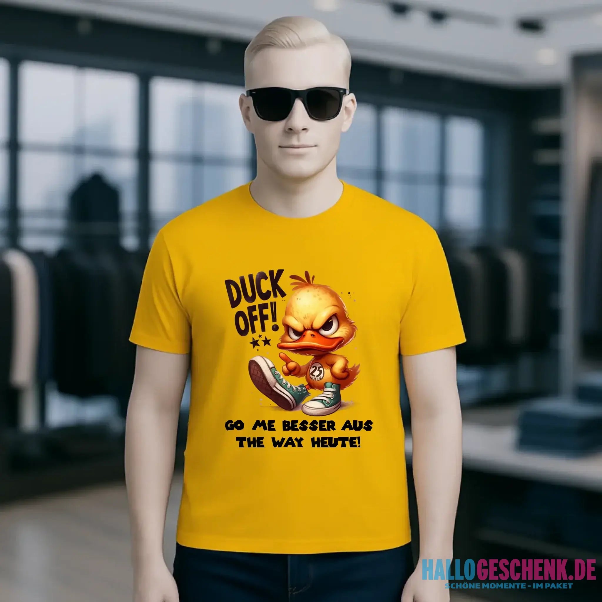 DUCK OFF • ENTE • Unisex Premium T-Shirt XS-5XL aus Bio-Baumwolle für Damen & Herren • Exklusivdesign • personalisiert