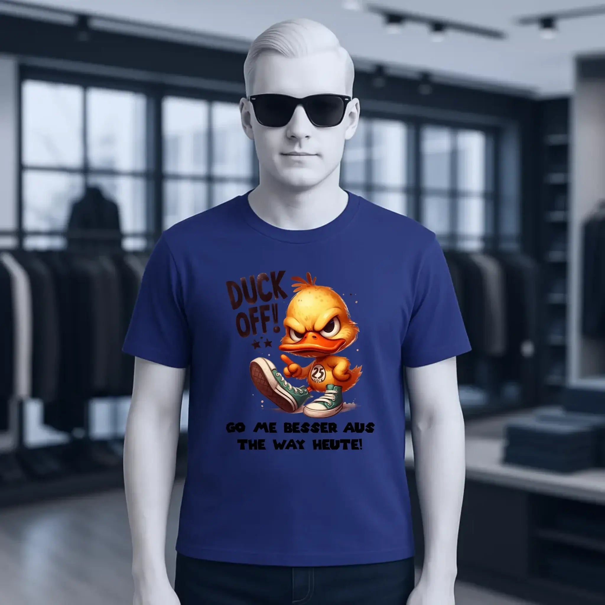 DUCK OFF • ENTE • Unisex Premium T-Shirt XS-5XL aus Bio-Baumwolle für Damen & Herren • Exklusivdesign • personalisiert