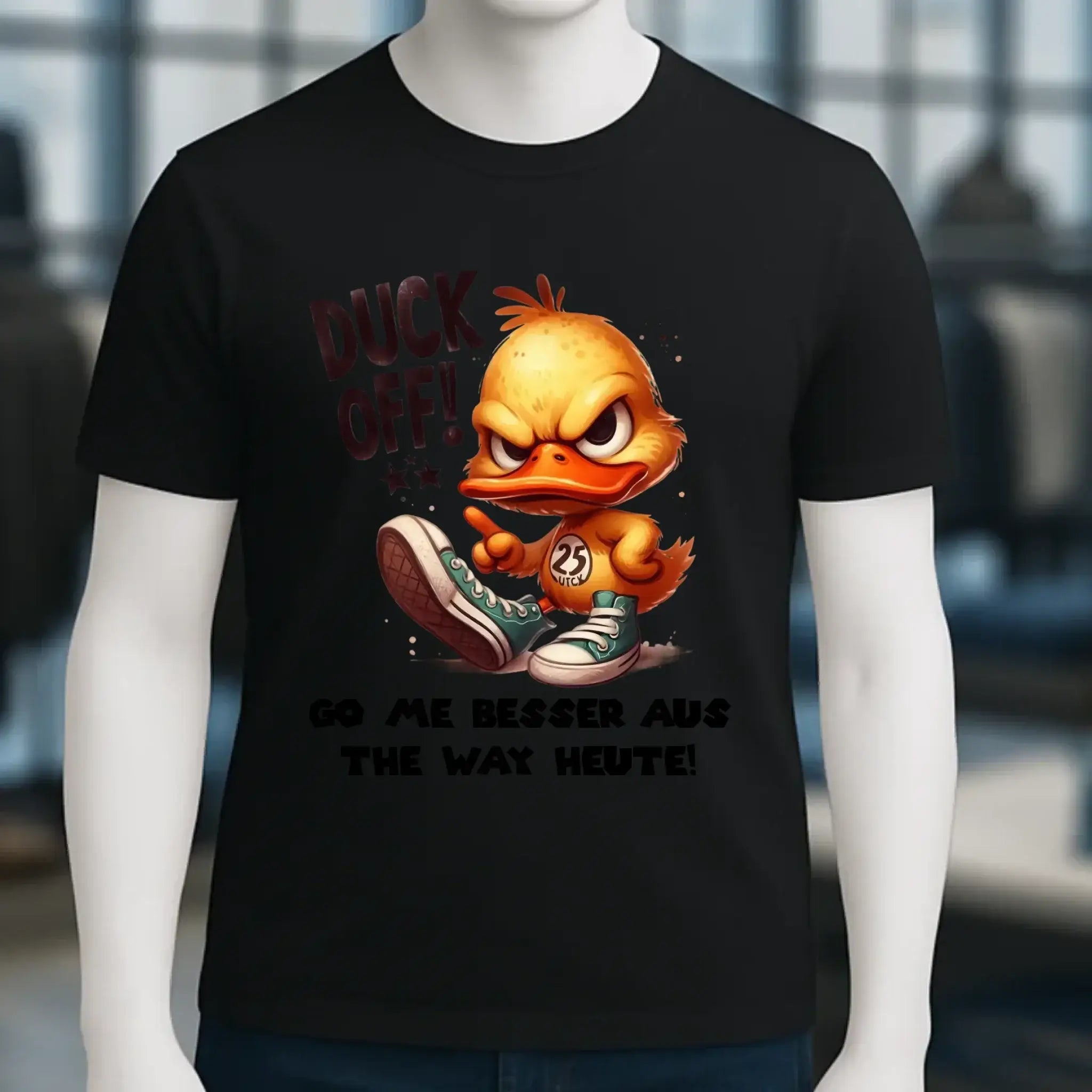 DUCK OFF • ENTE • Unisex Premium T-Shirt XS-5XL aus Bio-Baumwolle für Damen & Herren • Exklusivdesign • personalisiert