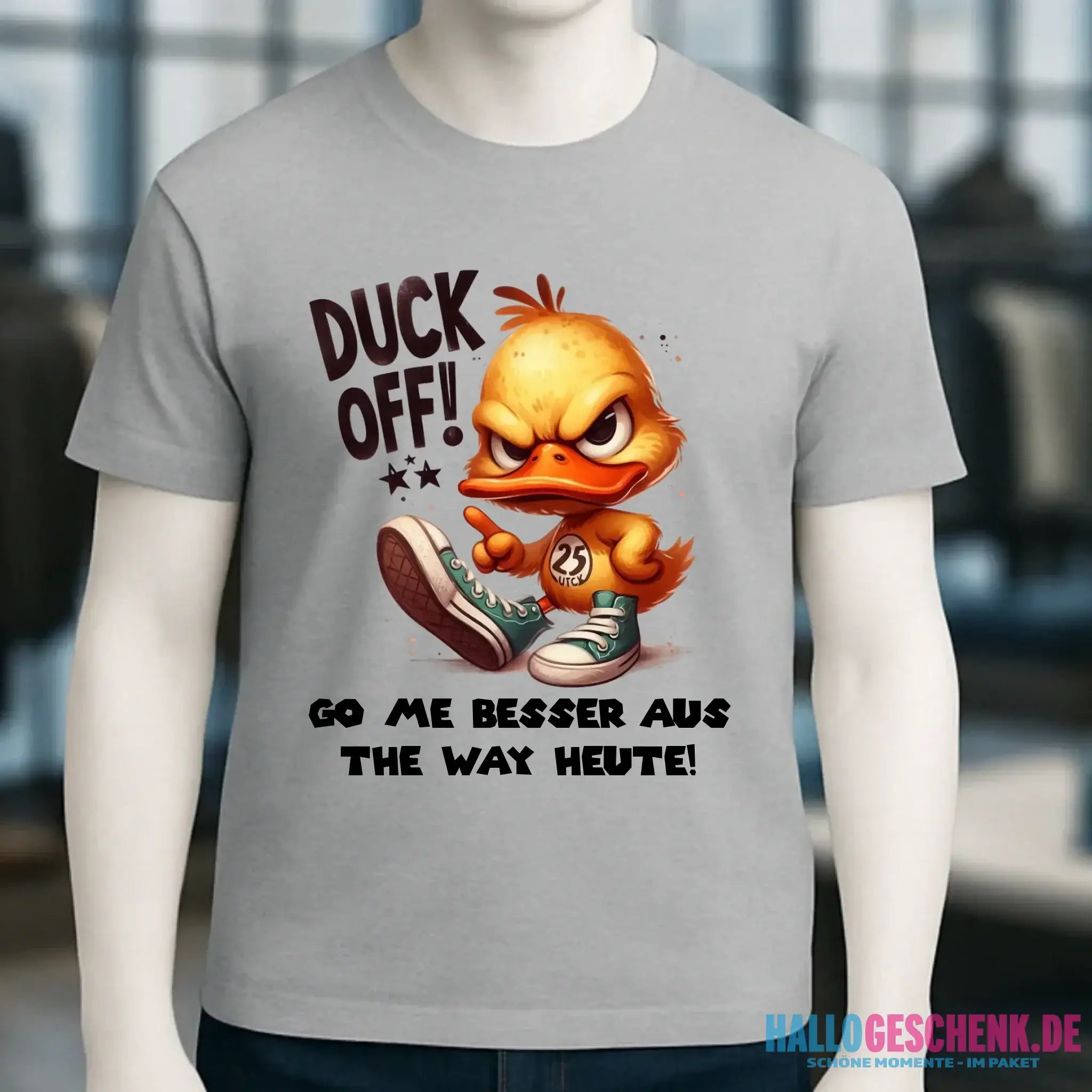 DUCK OFF • ENTE • Unisex Premium T-Shirt XS-5XL aus Bio-Baumwolle für Damen & Herren • Exklusivdesign • personalisiert