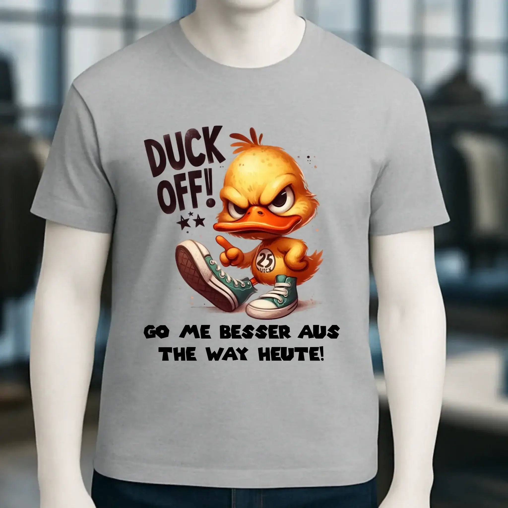 DUCK OFF • ENTE • Unisex Premium T-Shirt XS-5XL aus Bio-Baumwolle für Damen & Herren • Exklusivdesign • personalisiert