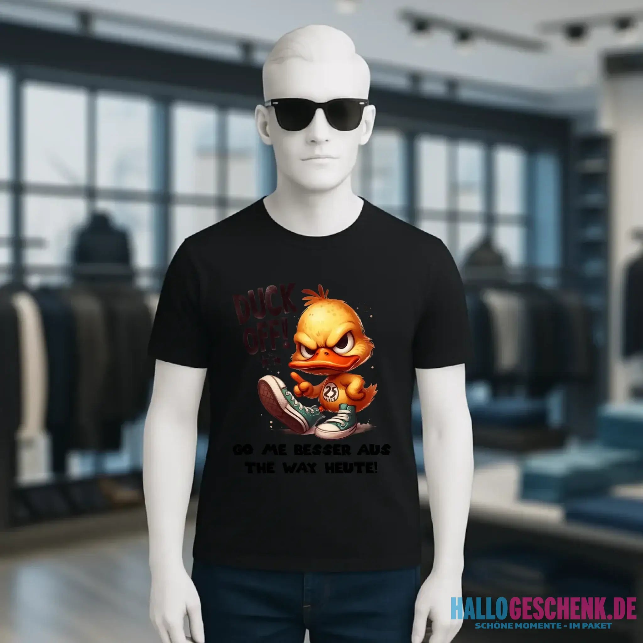 DUCK OFF • ENTE • Unisex Premium T-Shirt XS-5XL aus Bio-Baumwolle für Damen & Herren • Exklusivdesign • personalisiert