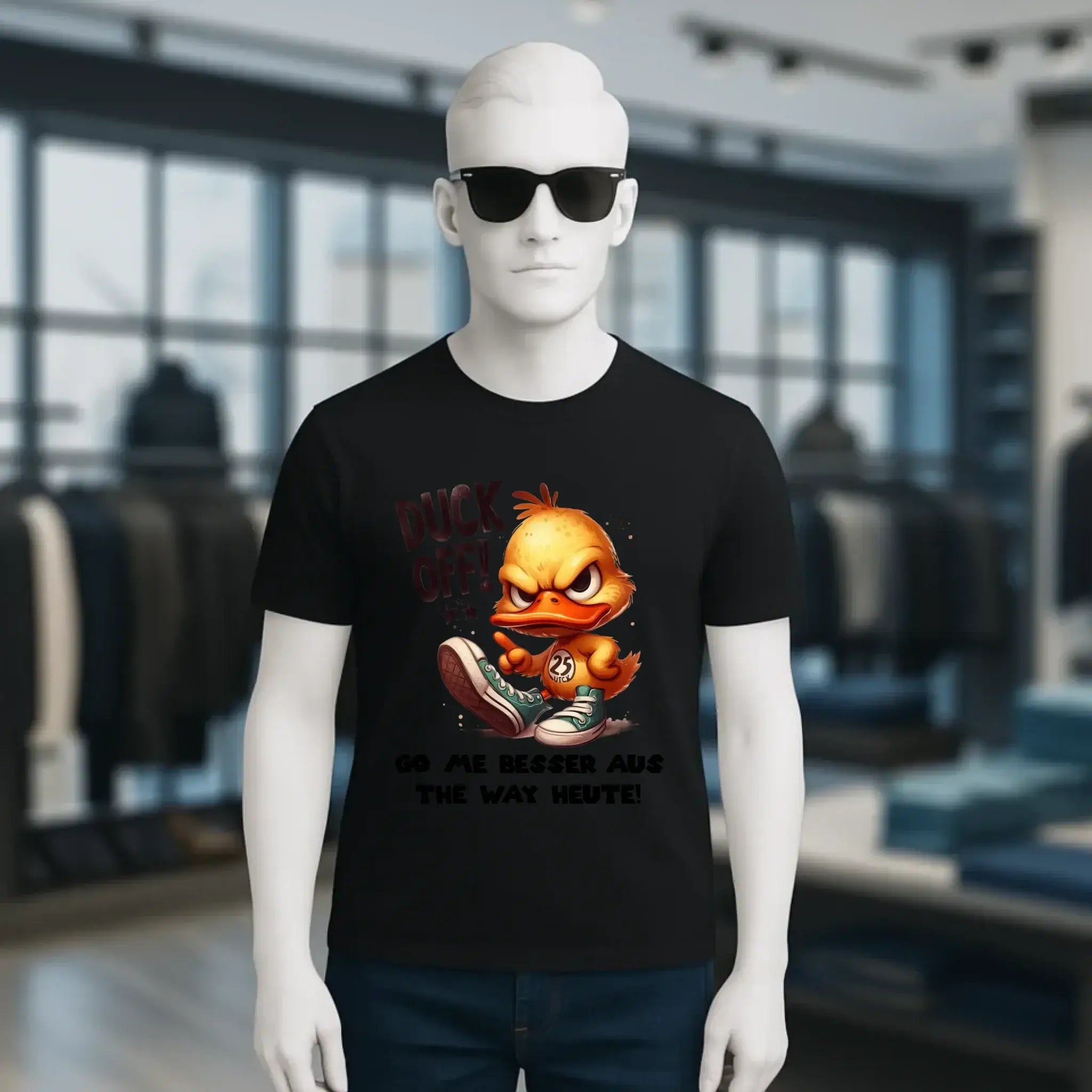 DUCK OFF • ENTE • Unisex Premium T-Shirt XS-5XL aus Bio-Baumwolle für Damen & Herren • Exklusivdesign • personalisiert