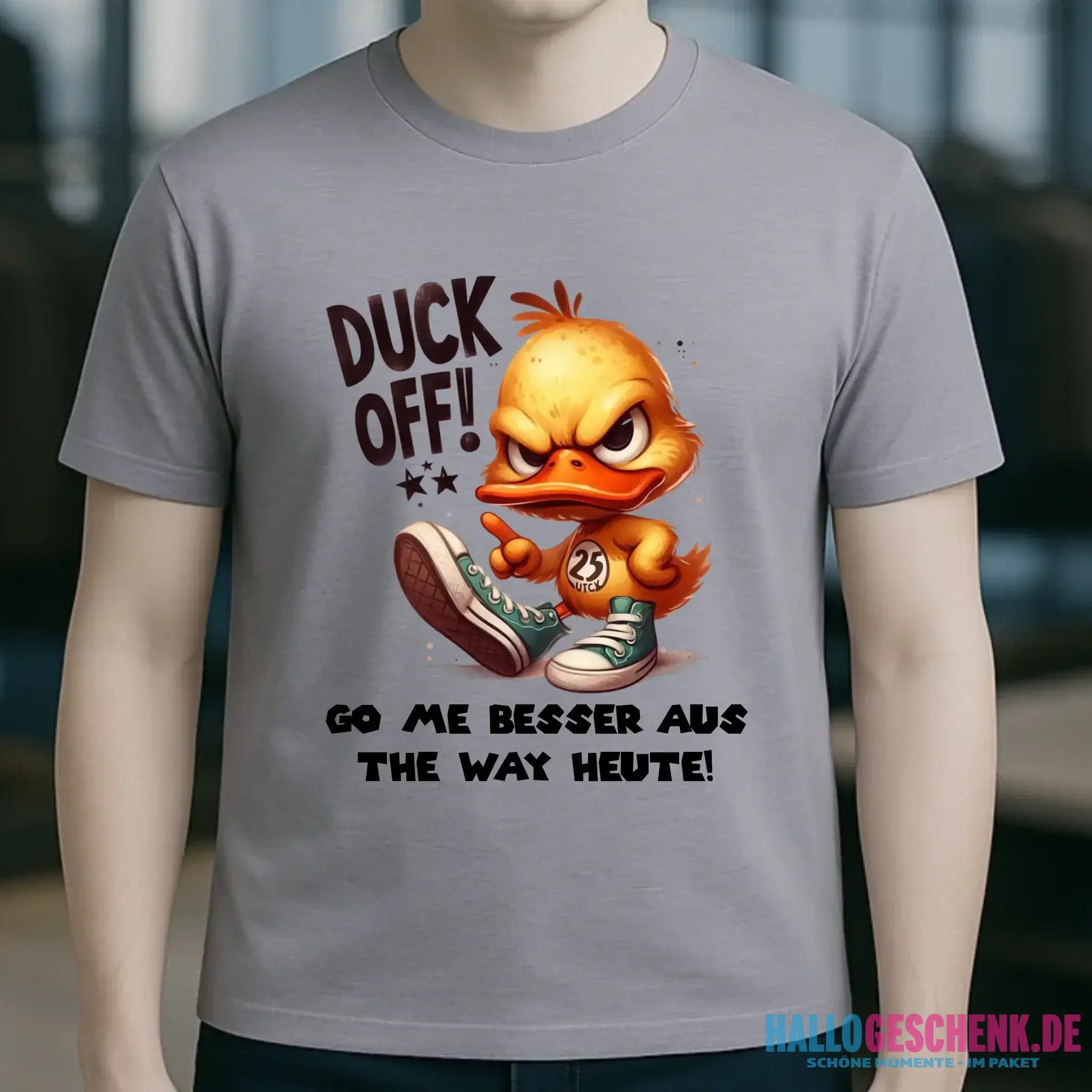 DUCK OFF • ENTE • Unisex Premium T-Shirt XS-5XL aus Bio-Baumwolle für Damen & Herren • Exklusivdesign • personalisiert