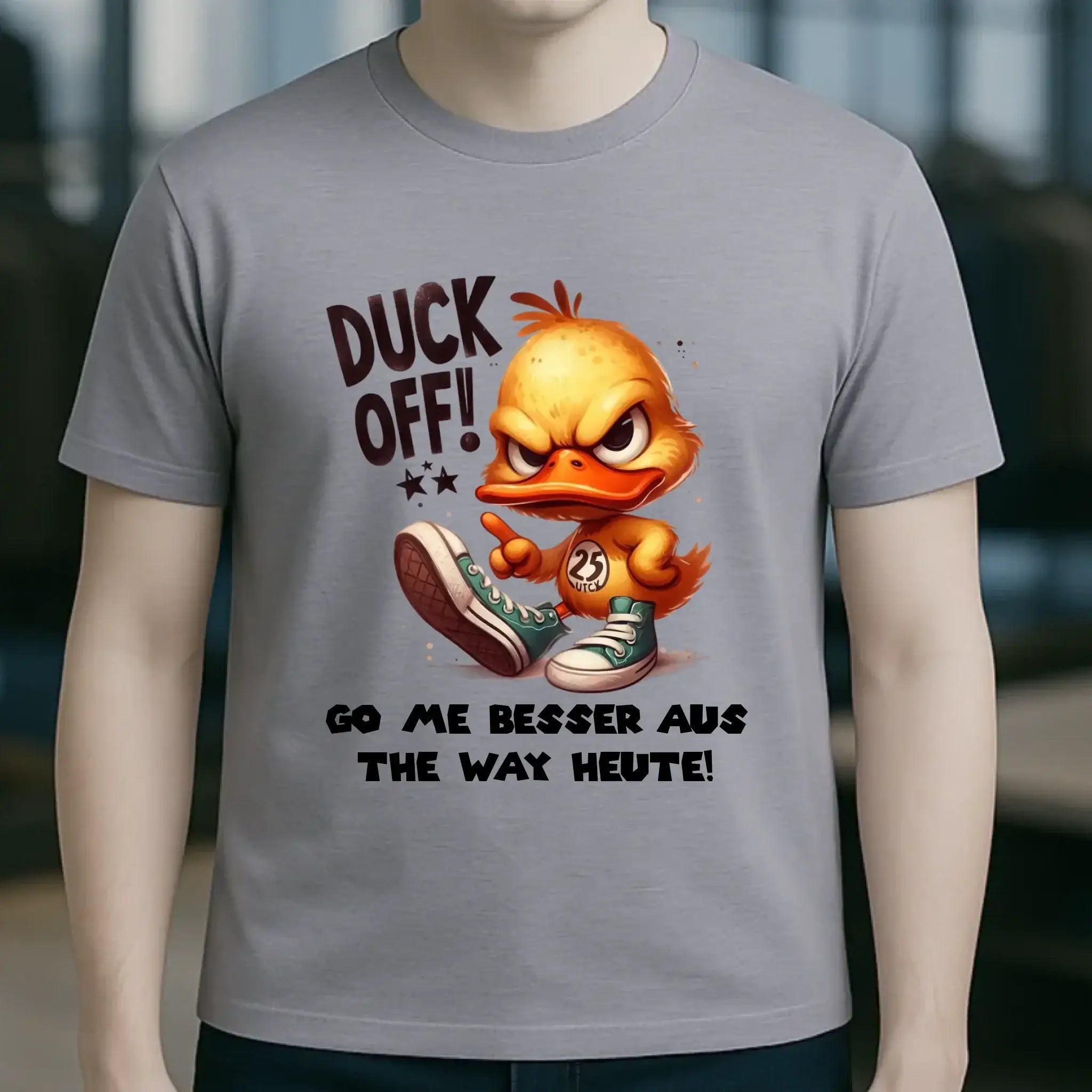 DUCK OFF • ENTE • Unisex Premium T-Shirt XS-5XL aus Bio-Baumwolle für Damen & Herren • Exklusivdesign • personalisiert